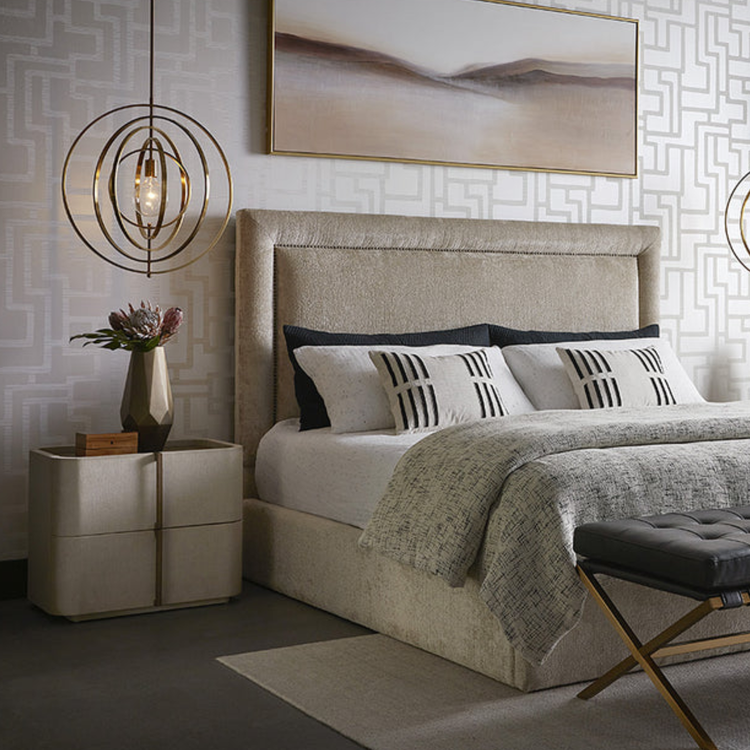 Contour Cream Nightstand