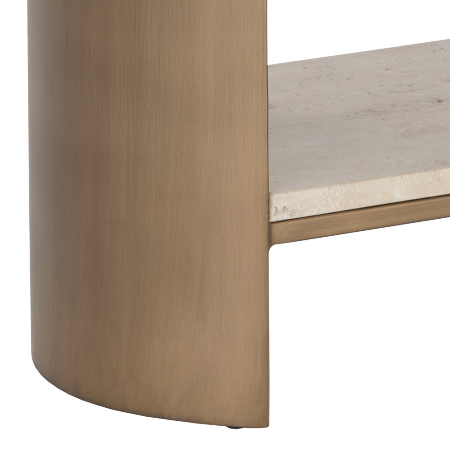 Cavern Travertine Side Table