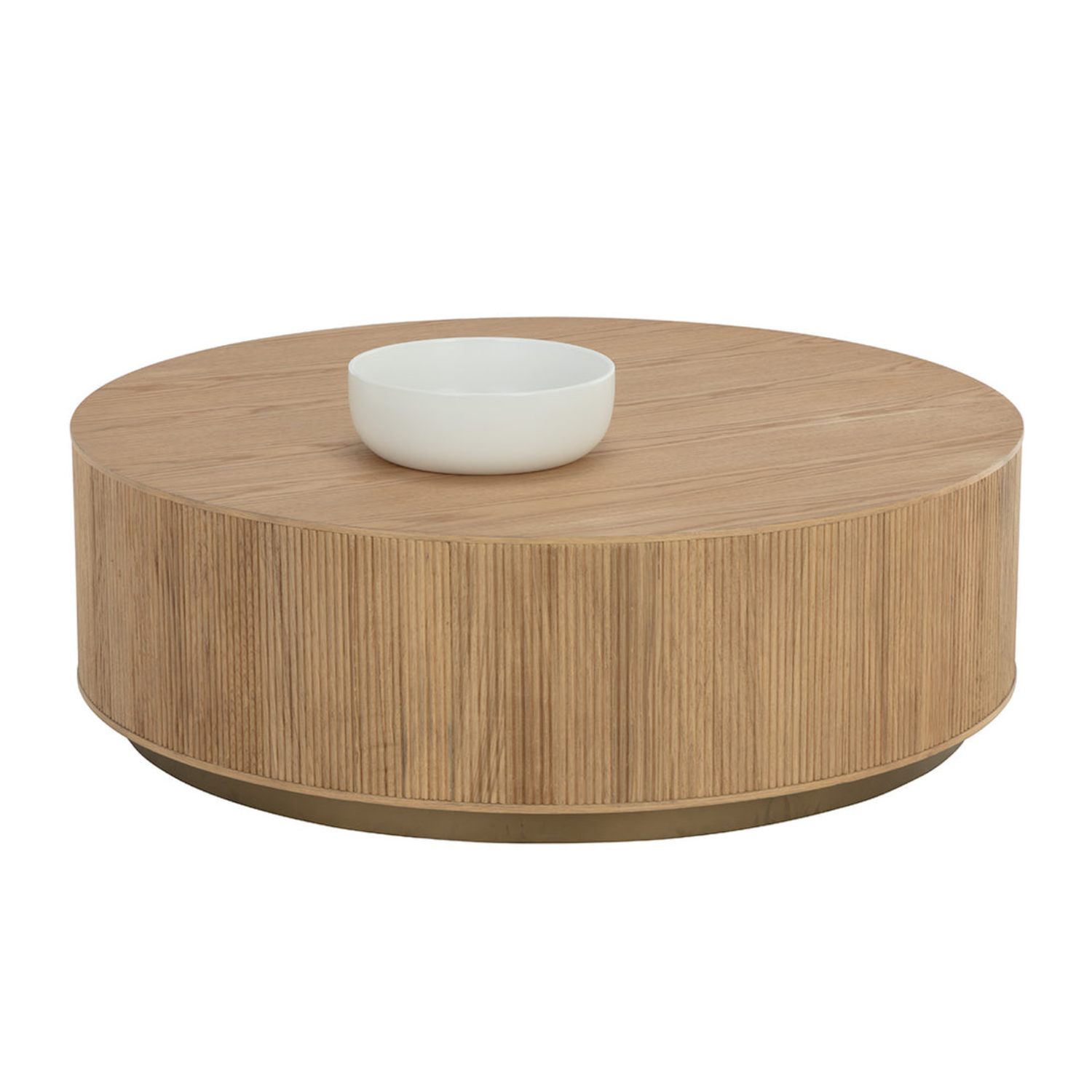 Fluted Oak Coffee Table