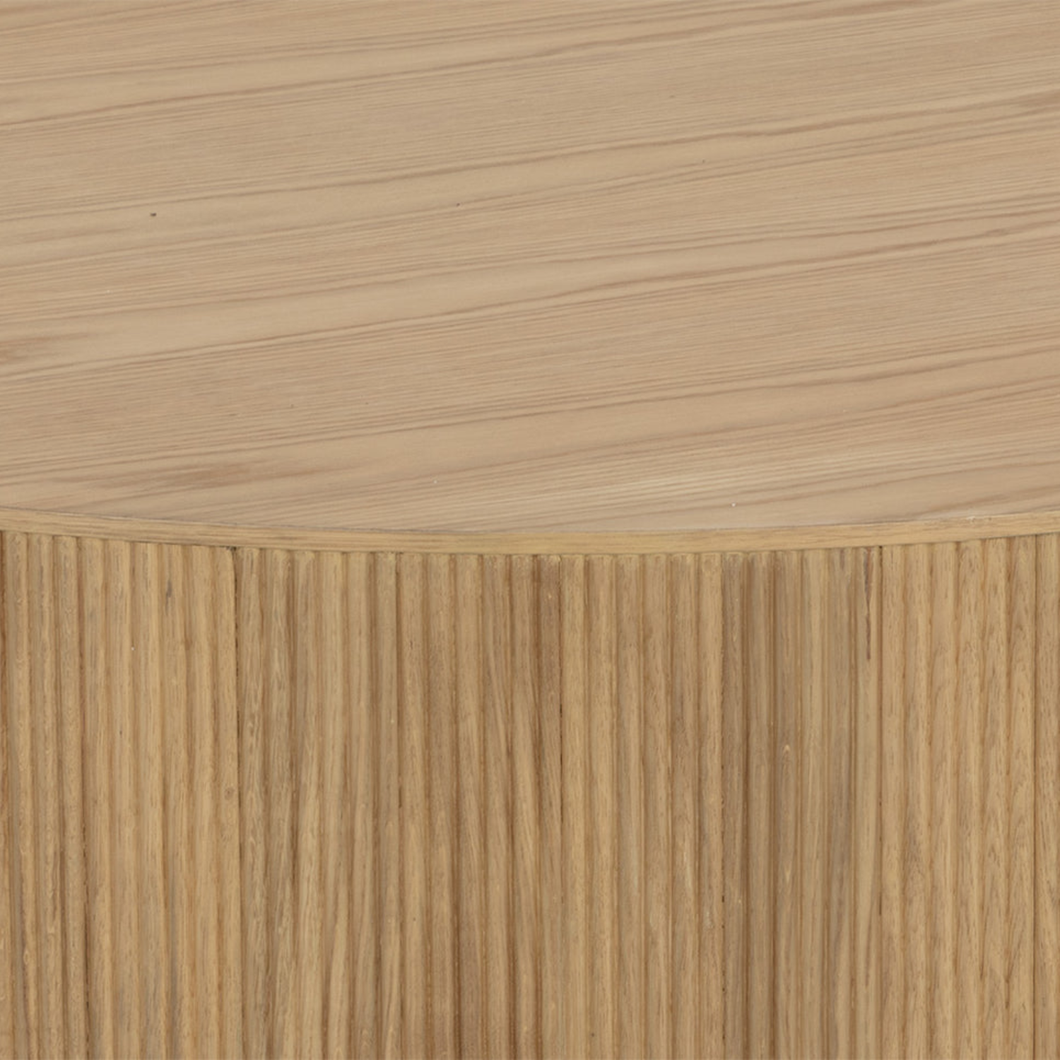 Fluted Oak Coffee Table