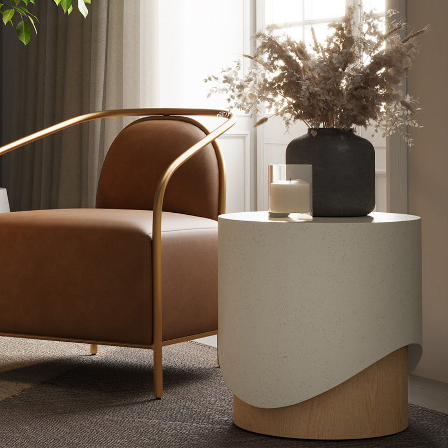 Parfait Concrete End Table