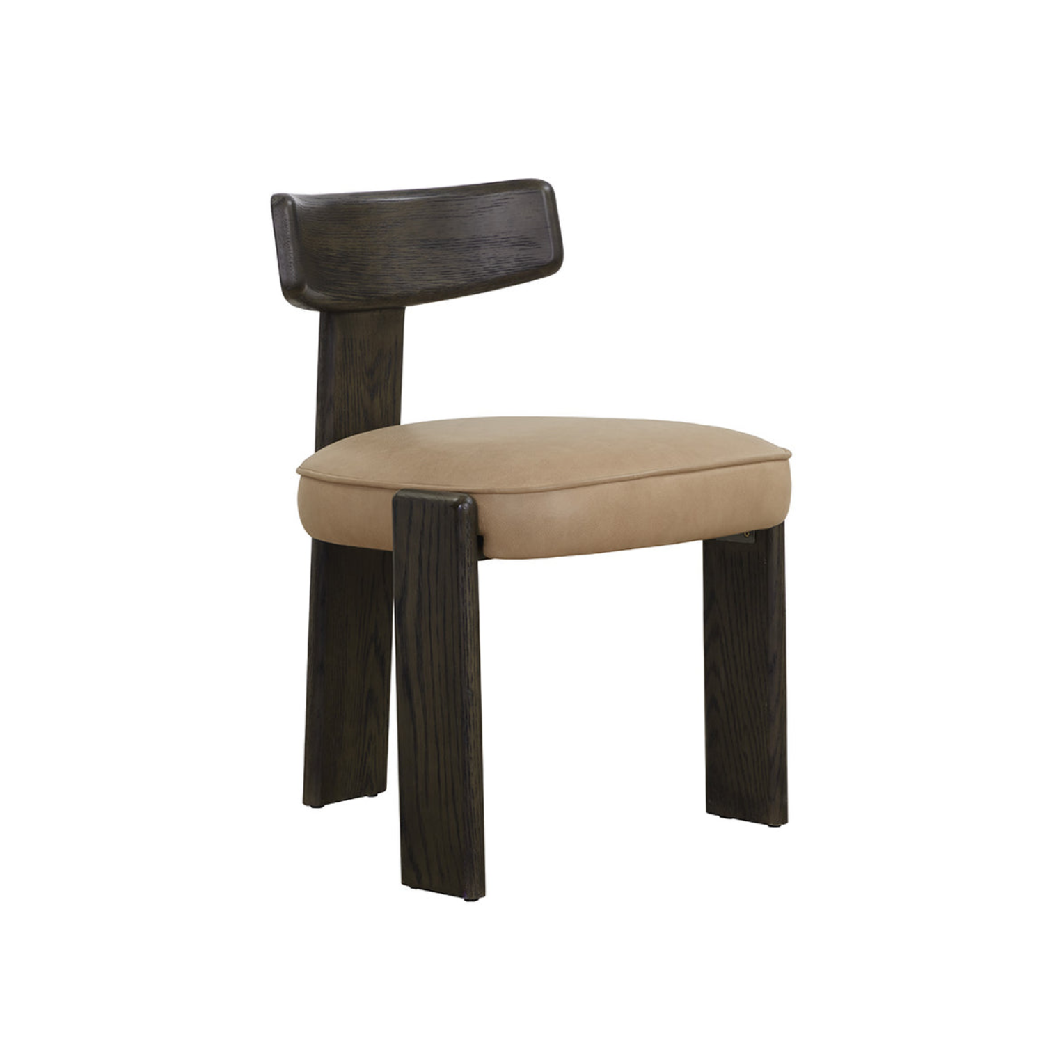 Soren Wood Dining Chair - Dark Brown