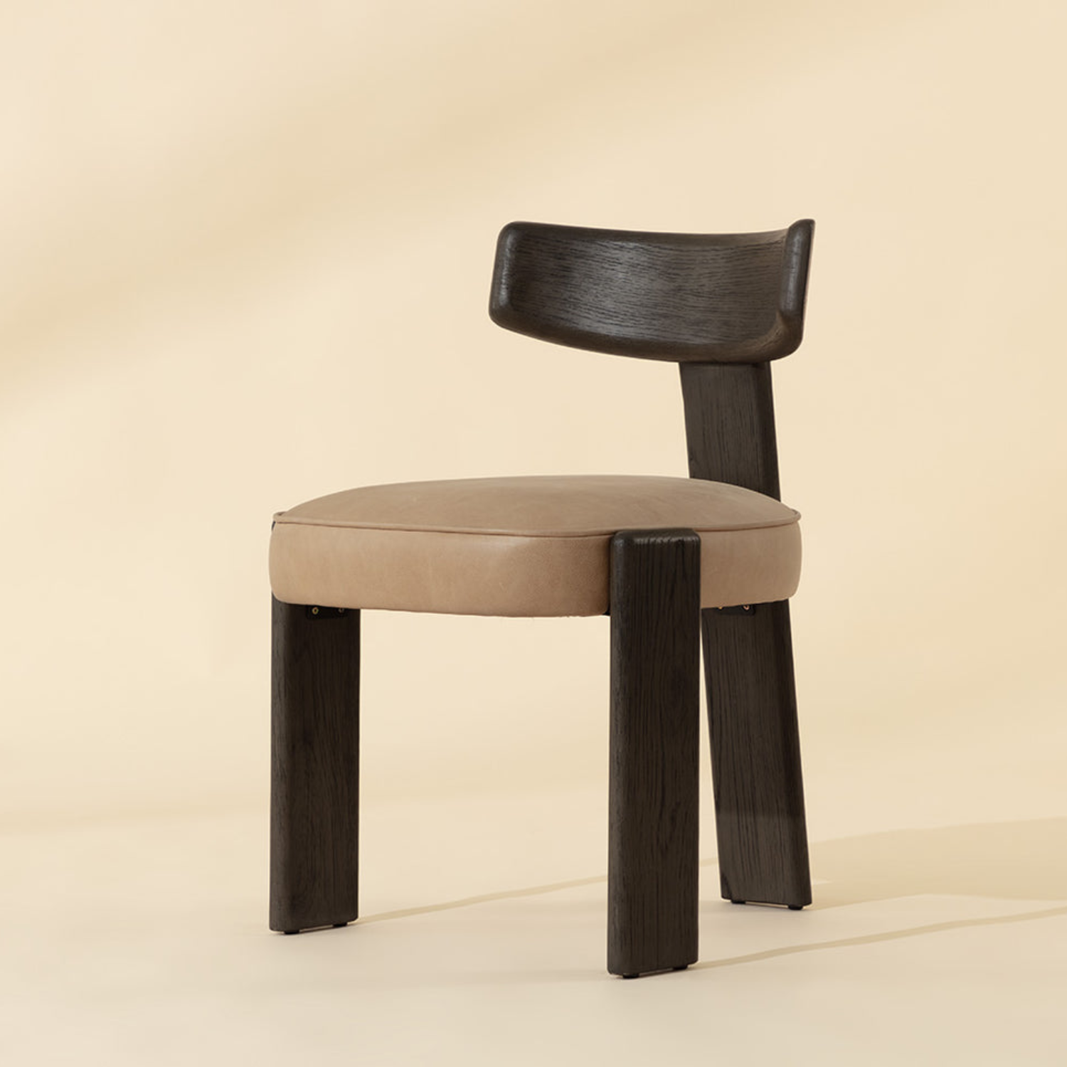 Soren Wood Dining Chair - Dark Brown