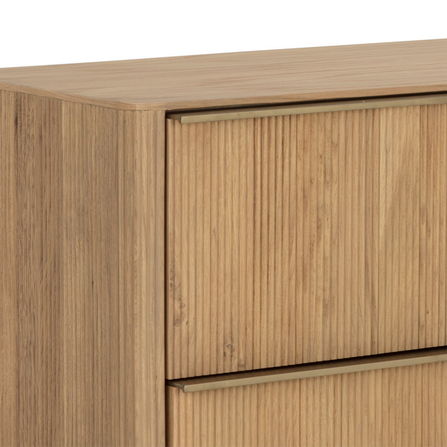 Fluted Oak Dresser - Natural