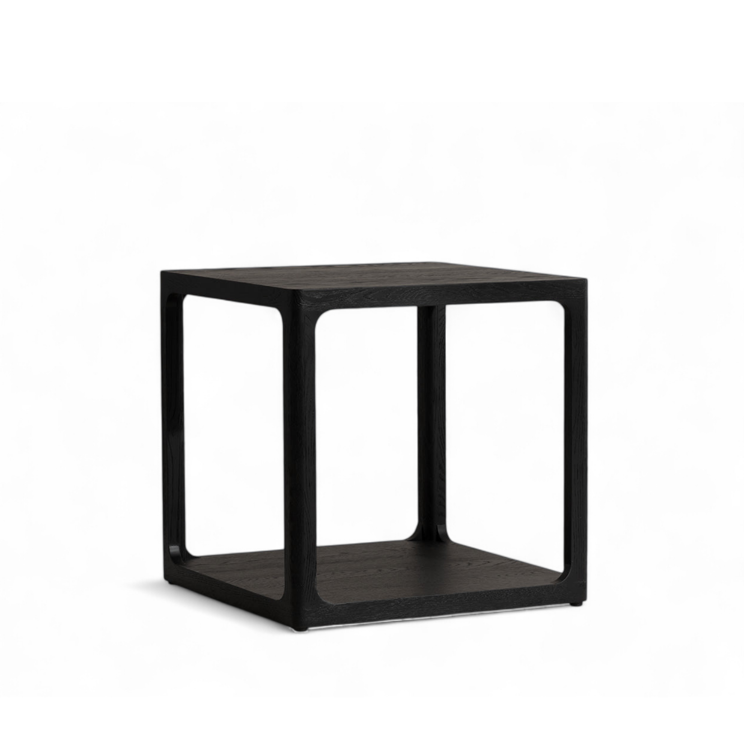Windemere Oak Side Table - Black