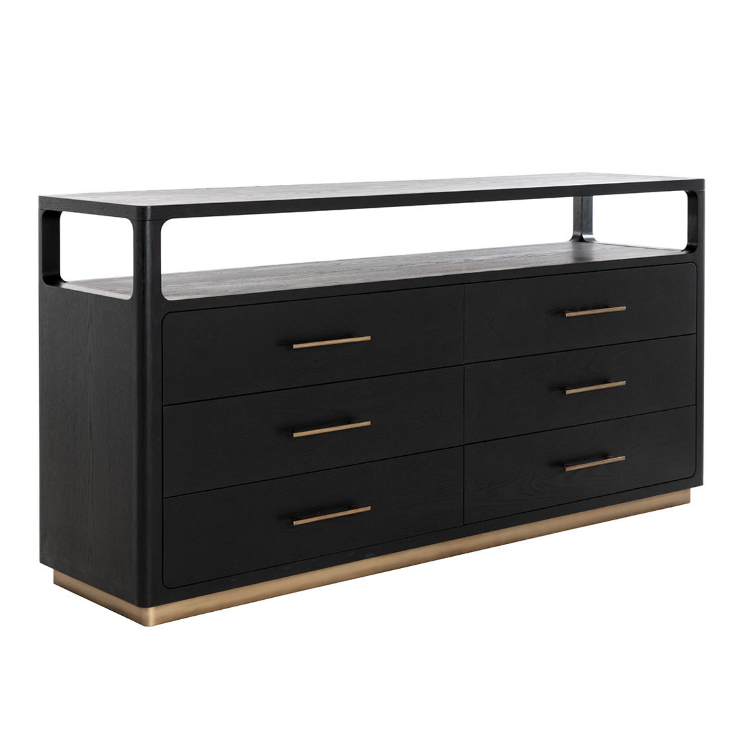 Expo Oak Dresser - Black