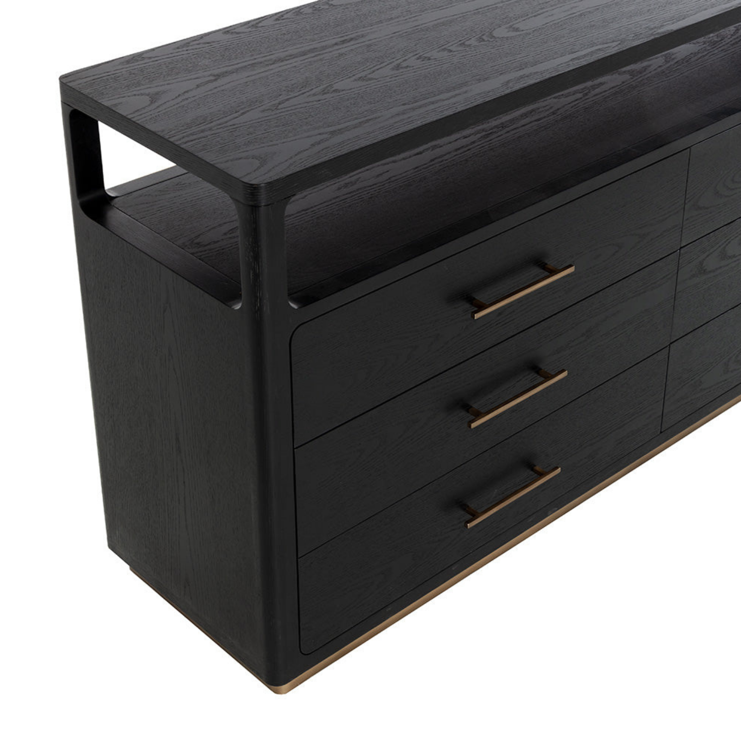 Expo Oak Dresser - Black