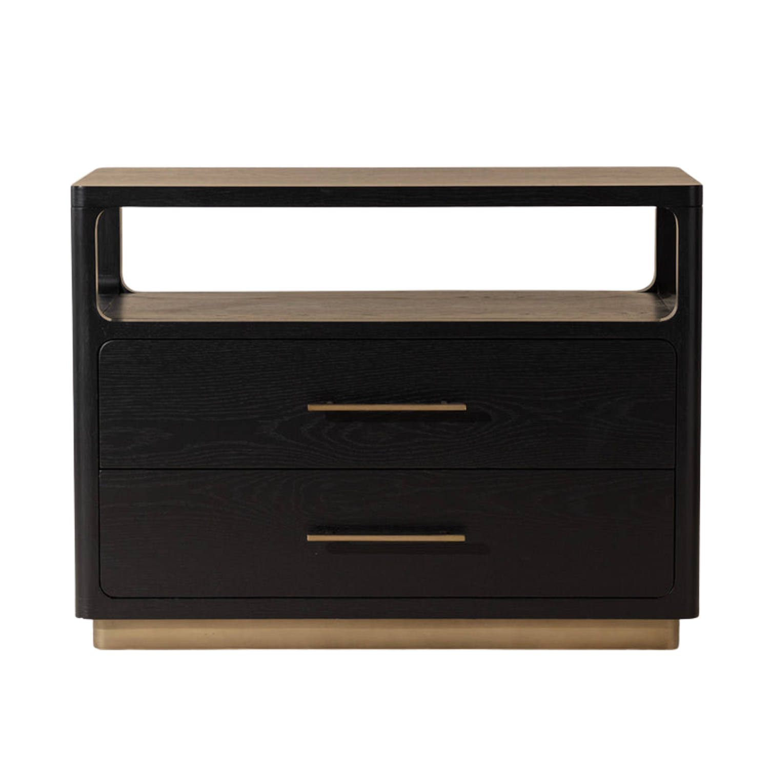 Expo Oak Nightstand - Black