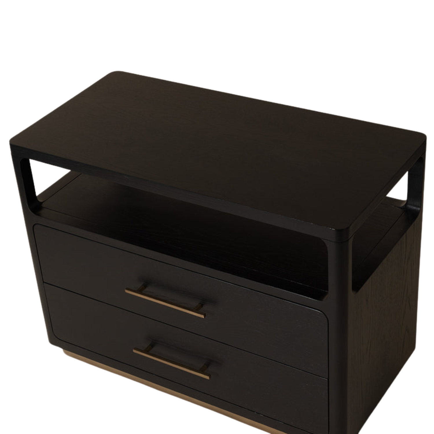 Expo Oak Nightstand - Black