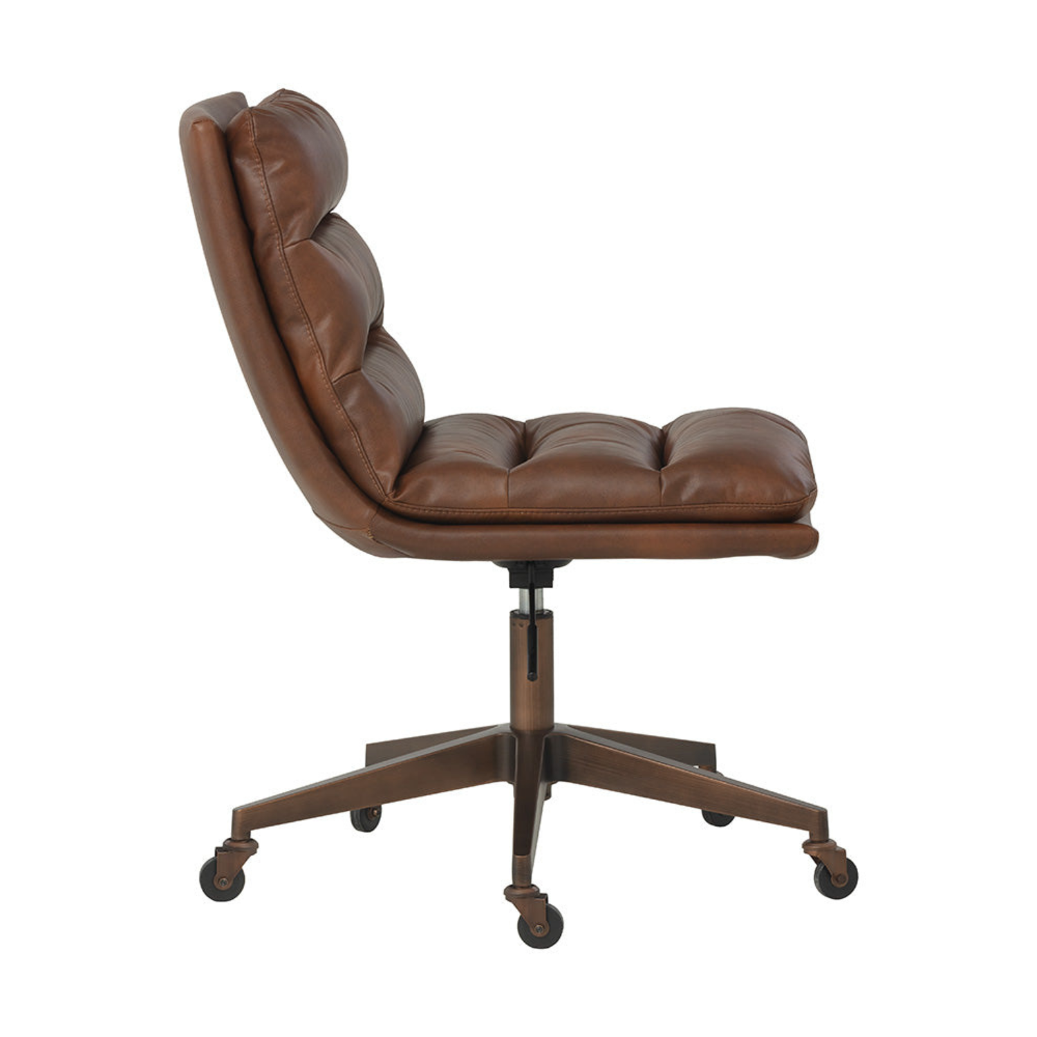 Bravo Padded Office Chair - Cognac