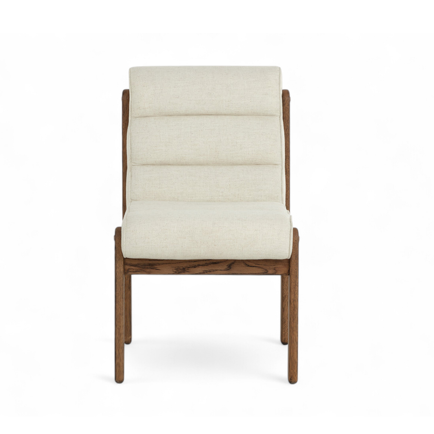 Billow Oak Dining Side Chair - Geralt Linen