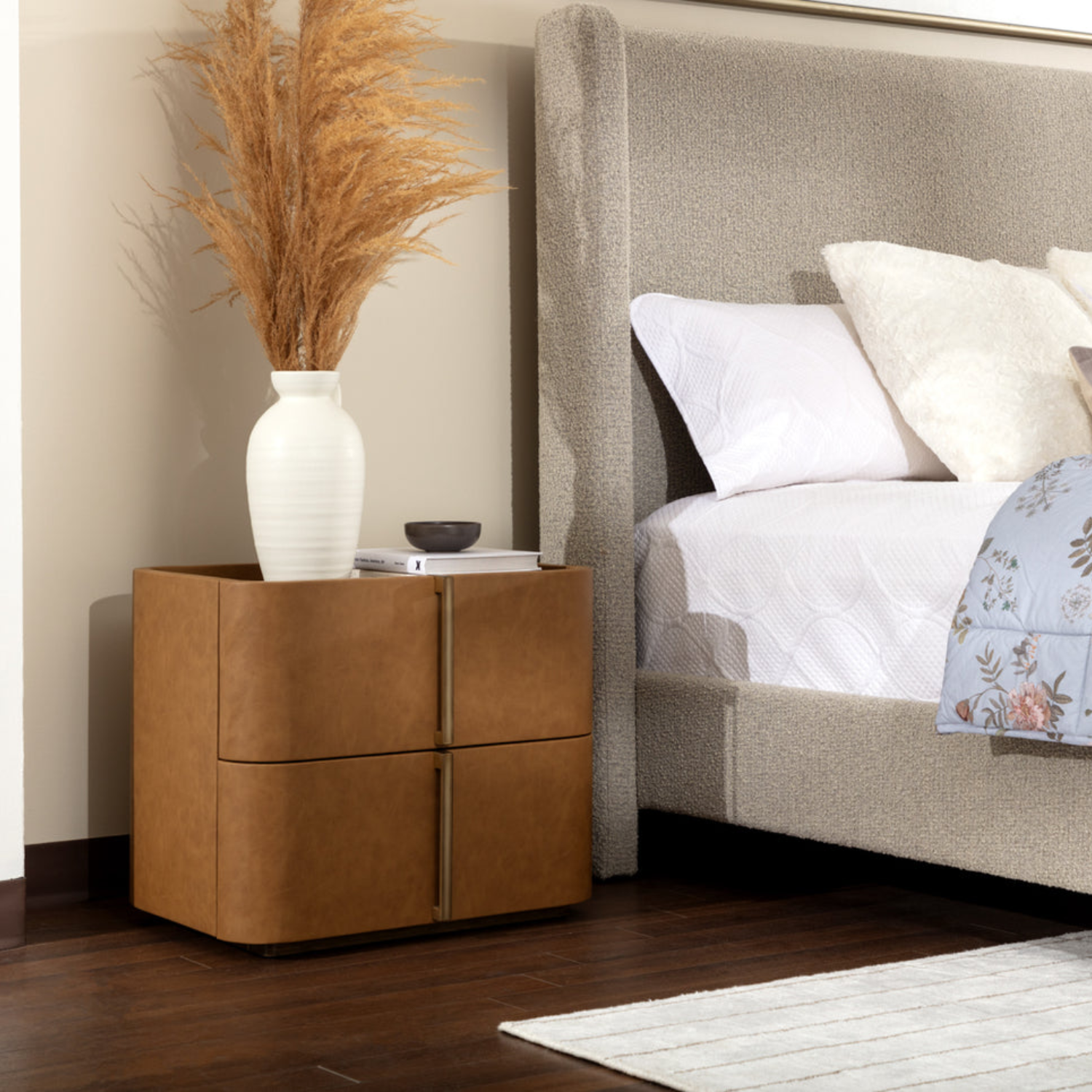 Contour Cognac Nightstand