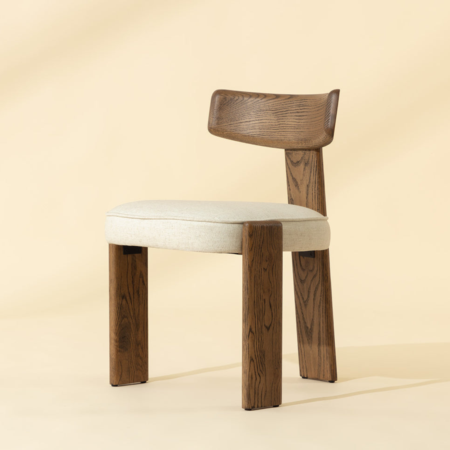 Soren Wood Dining Chair - Warm Brown