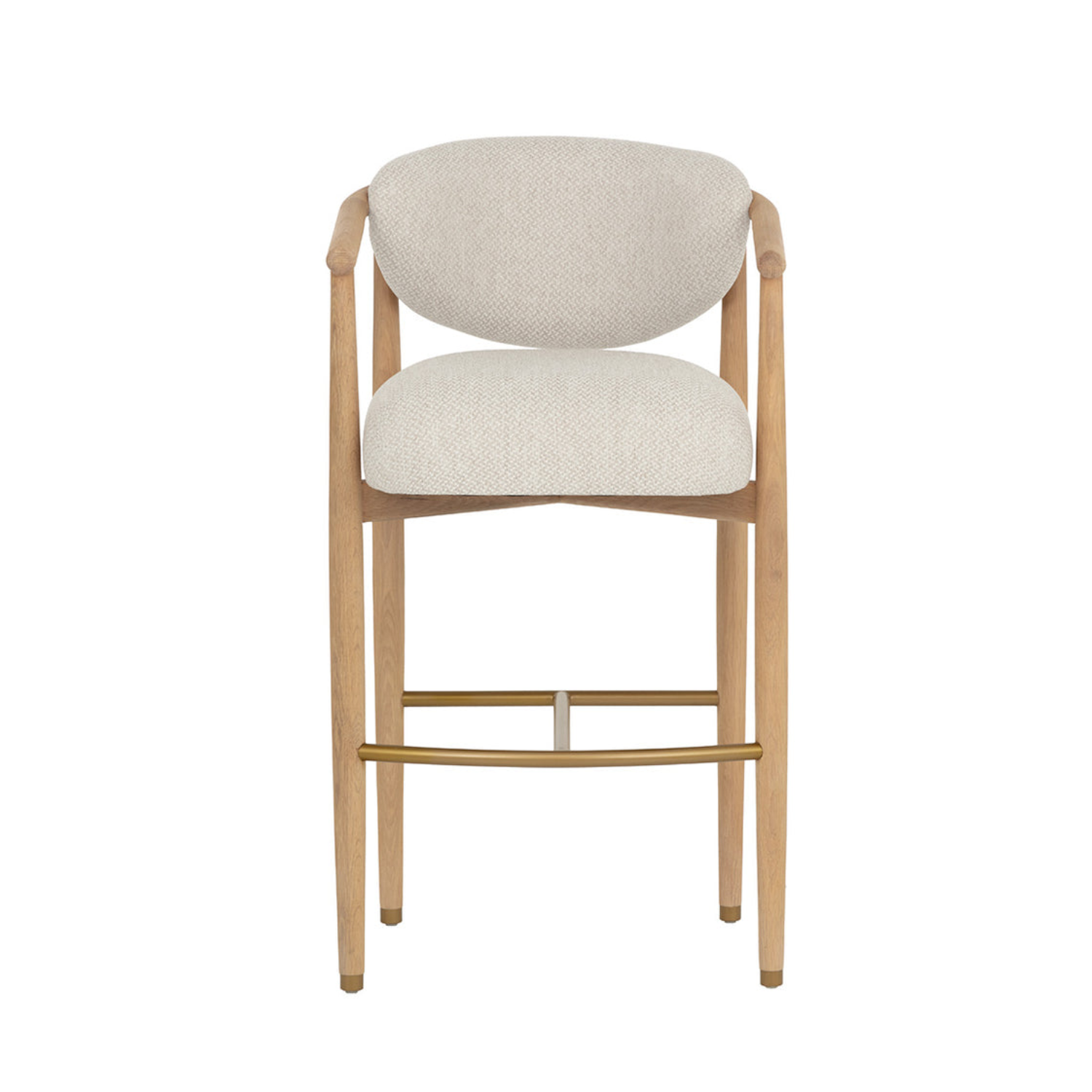 Niva Wood Barstool - Light Oak