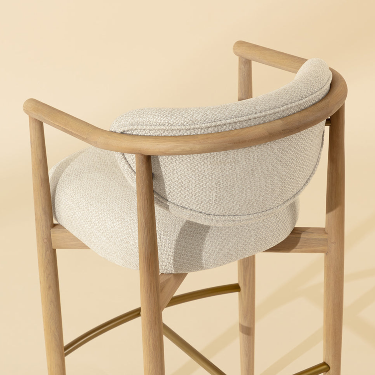 Niva Wood Barstool - Light Oak