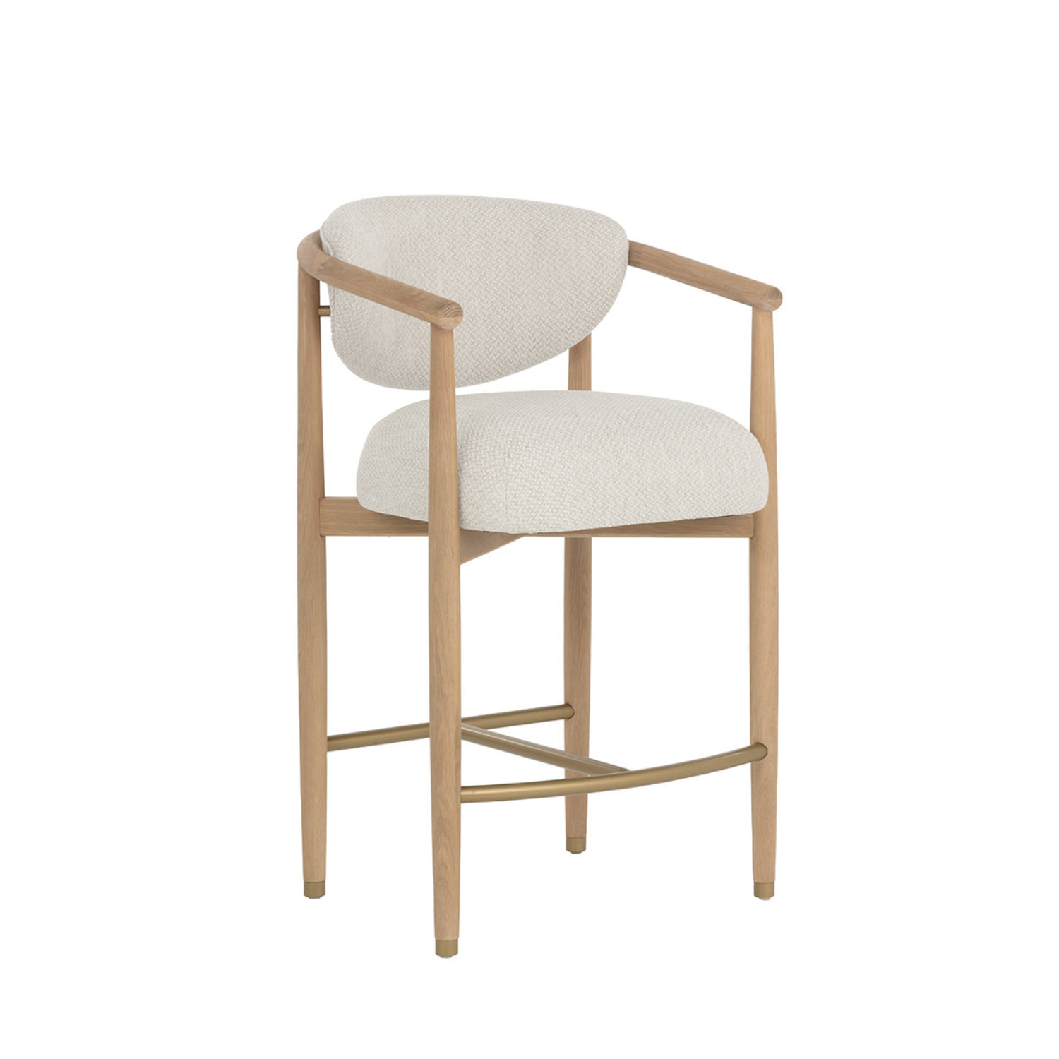 Niva Wood Counter Stool - Light Oak
