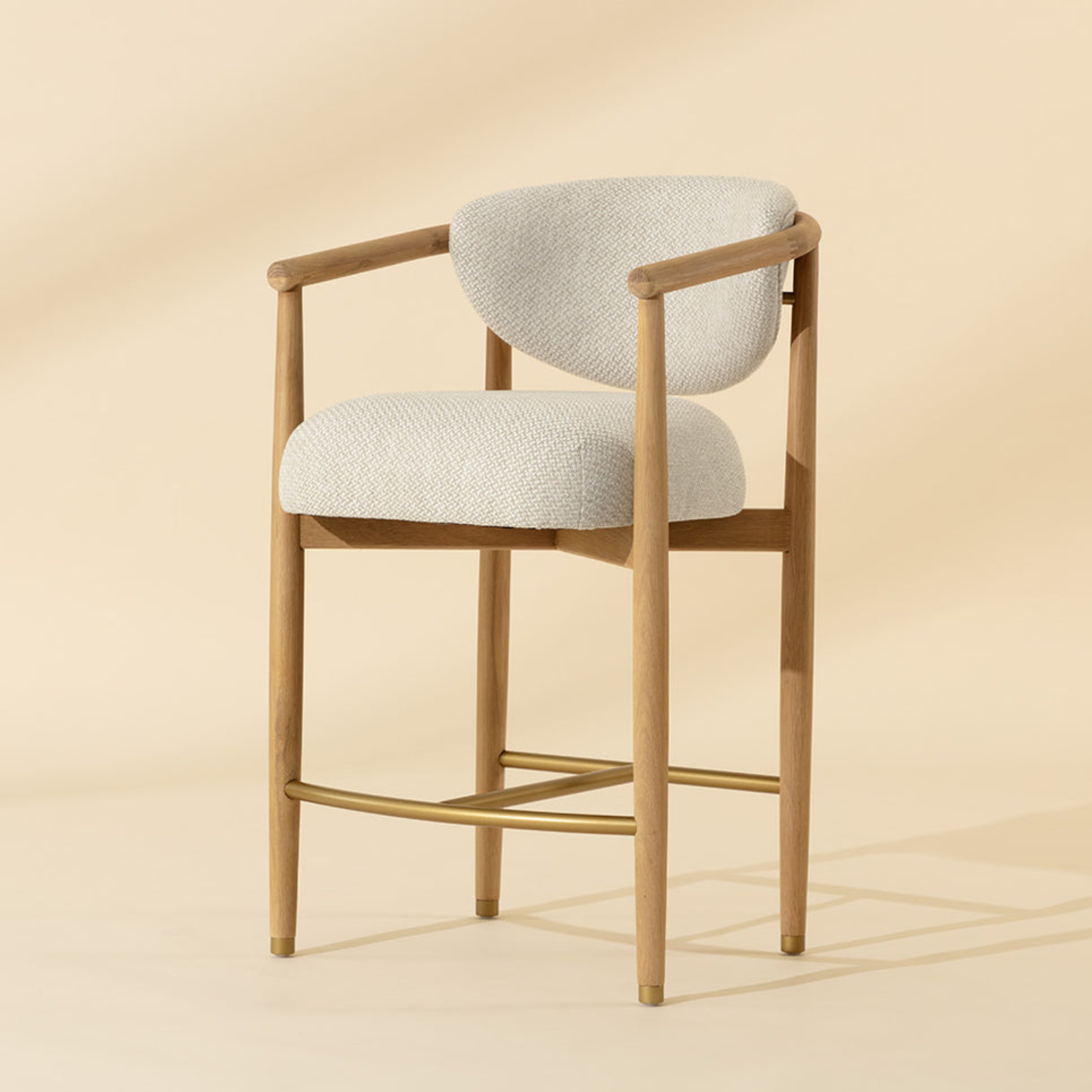 Niva Wood Counter Stool - Light Oak