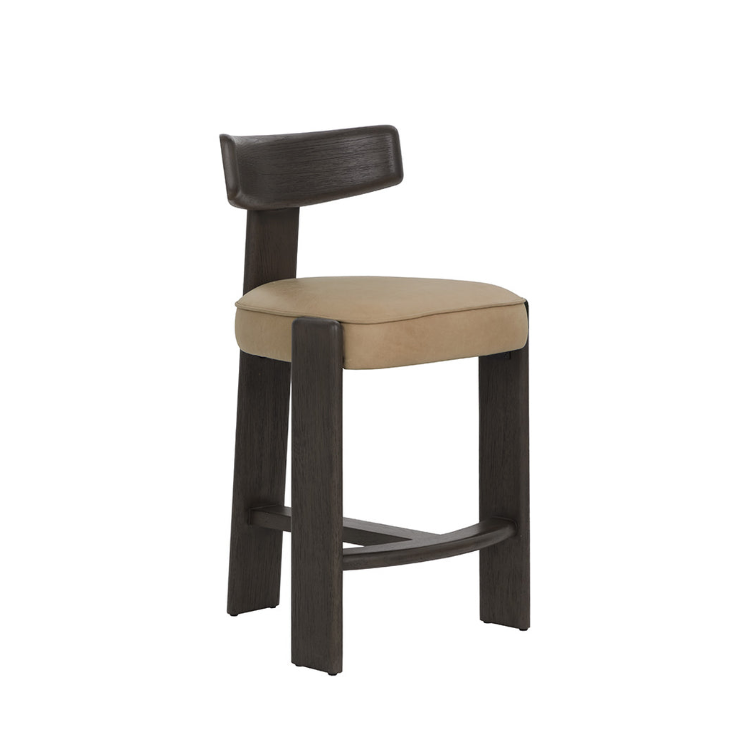 Soren Wood Counter Stool - Dark Brown
