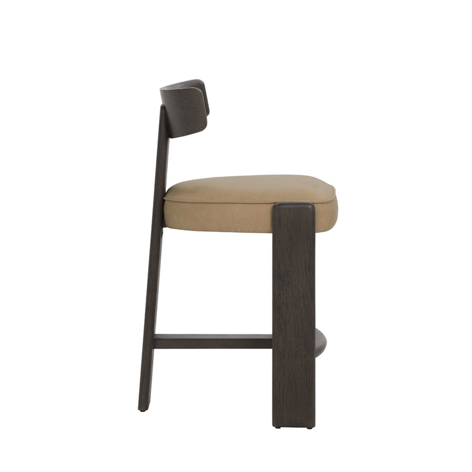 Soren Wood Counter Stool - Dark Brown