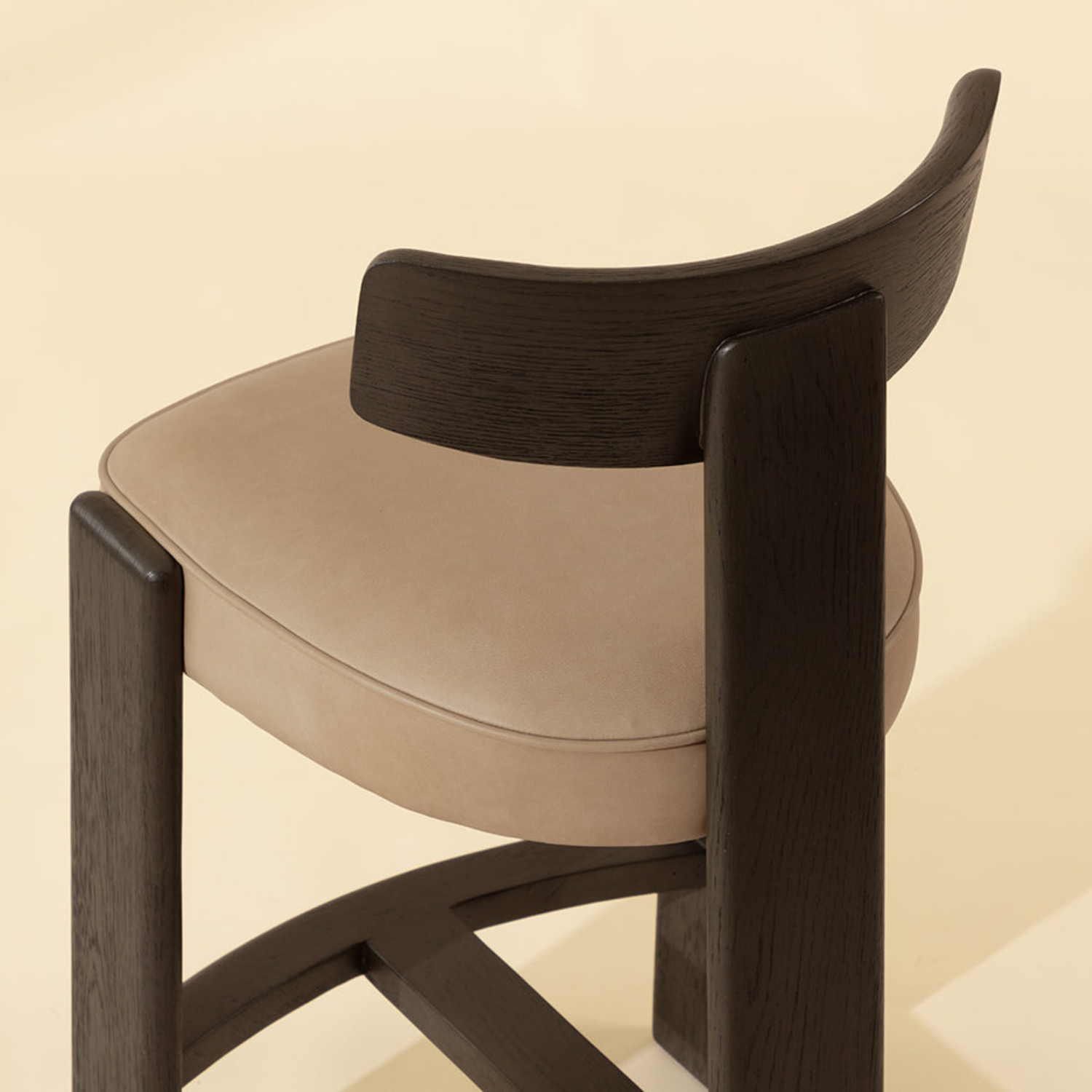 Soren Wood Counter Stool - Dark Brown