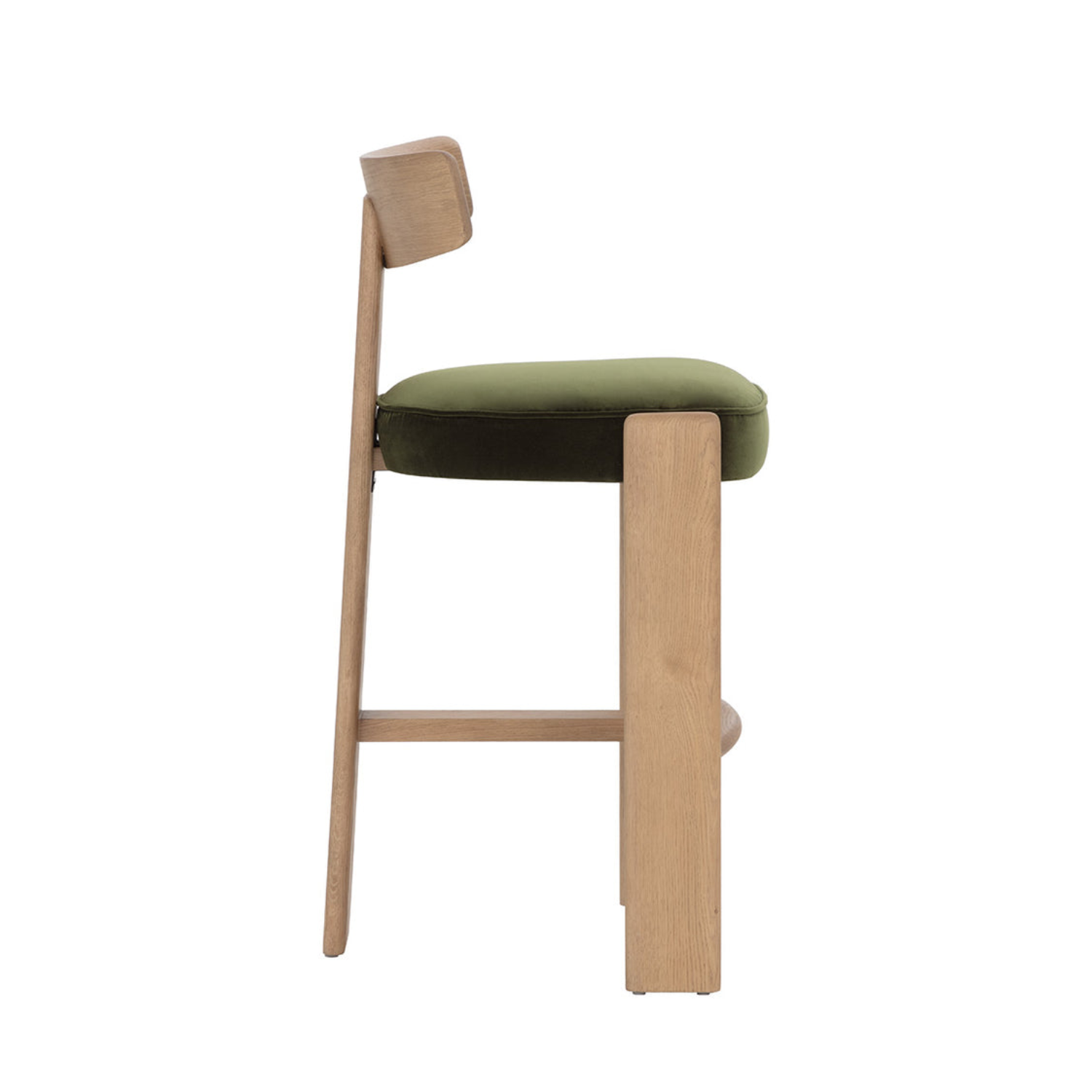 Soren Wood Barstool - Rustic Oak