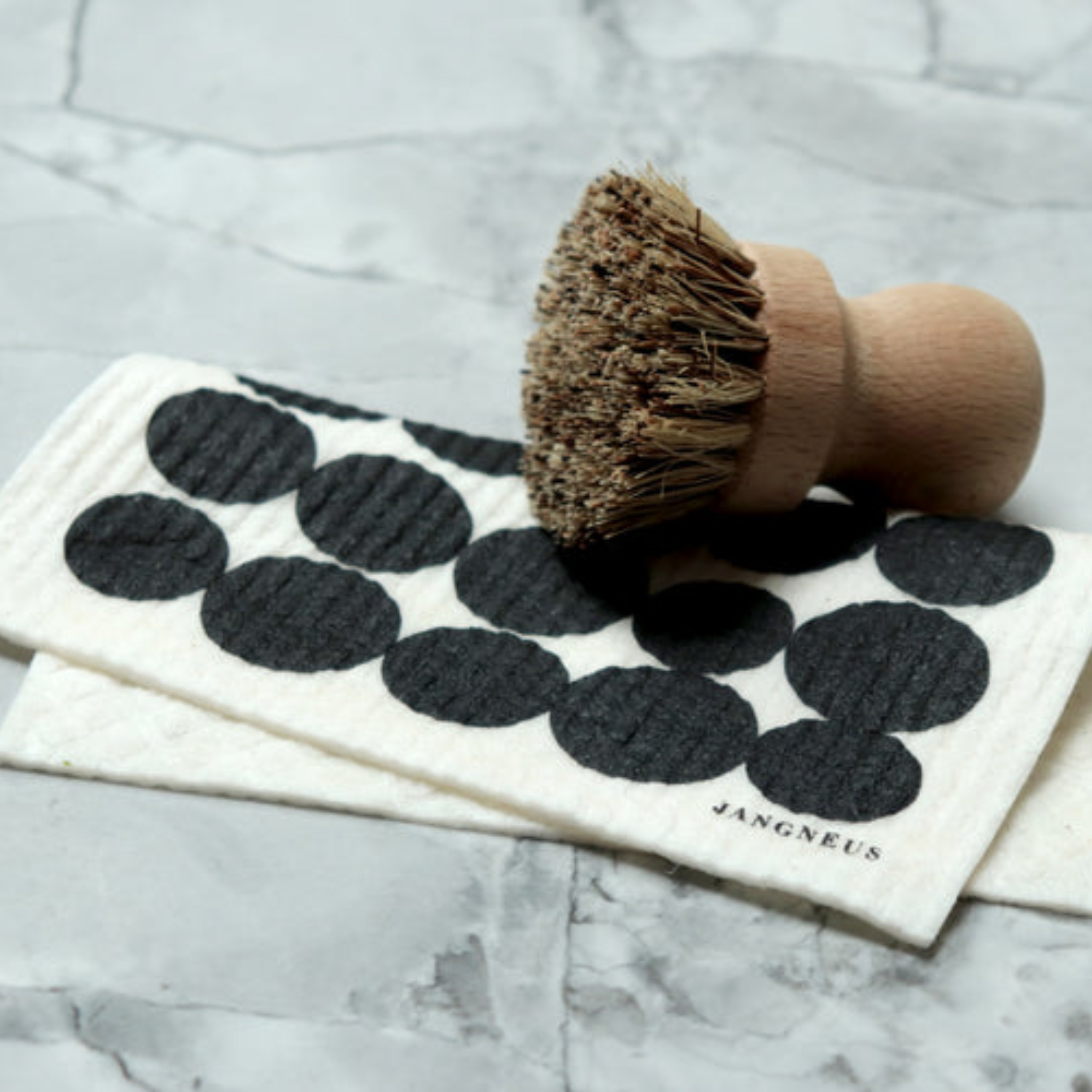 Inkblot Dots Swedish Dishcloth