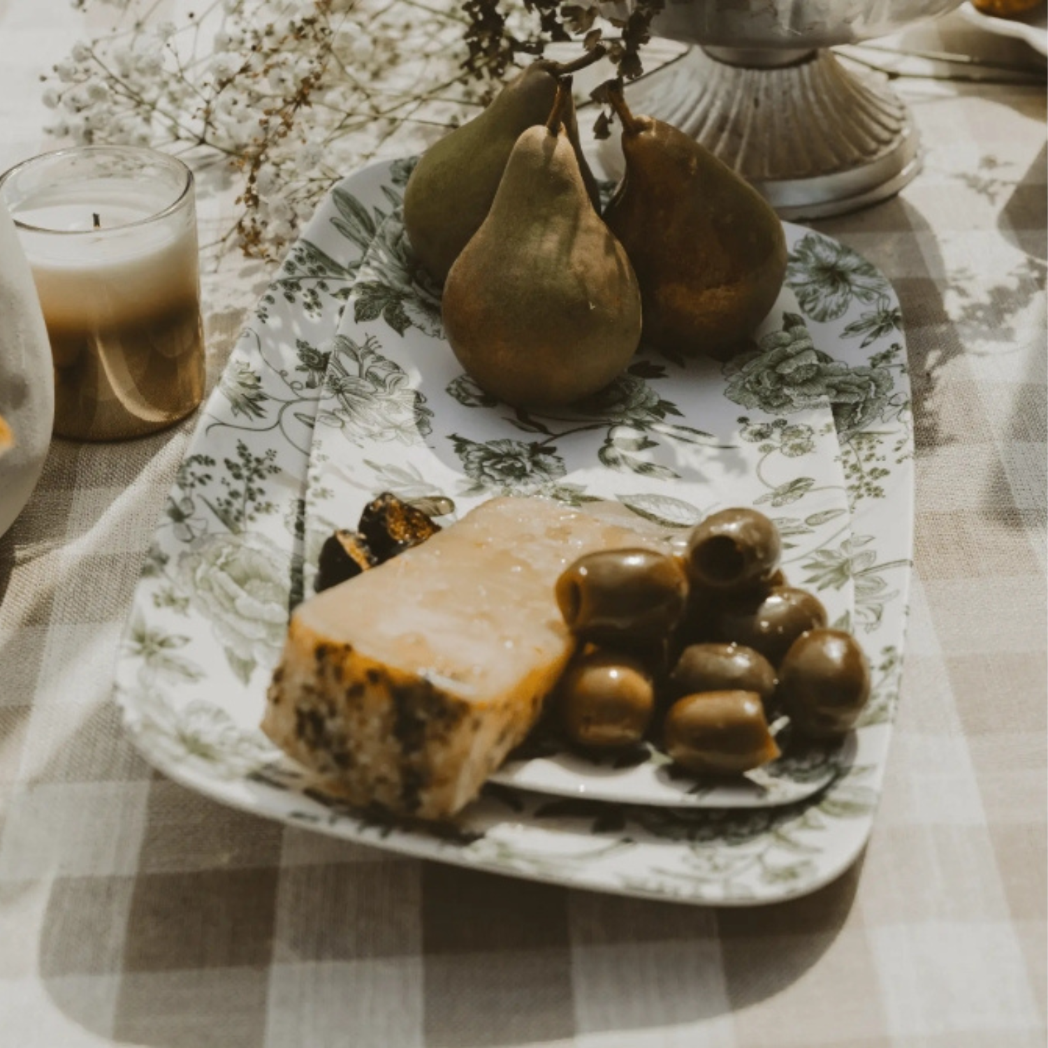 Botanical Bloom Melamine Serving Tray (Set of 2)