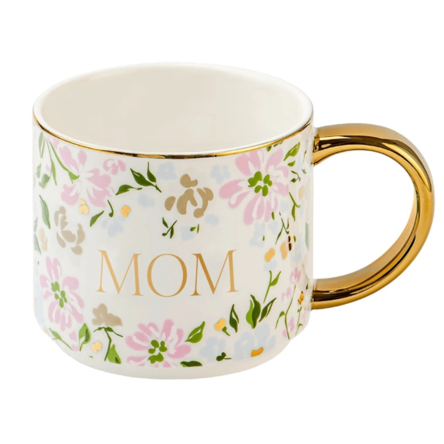 Mom Gold Pretty Petals Mug