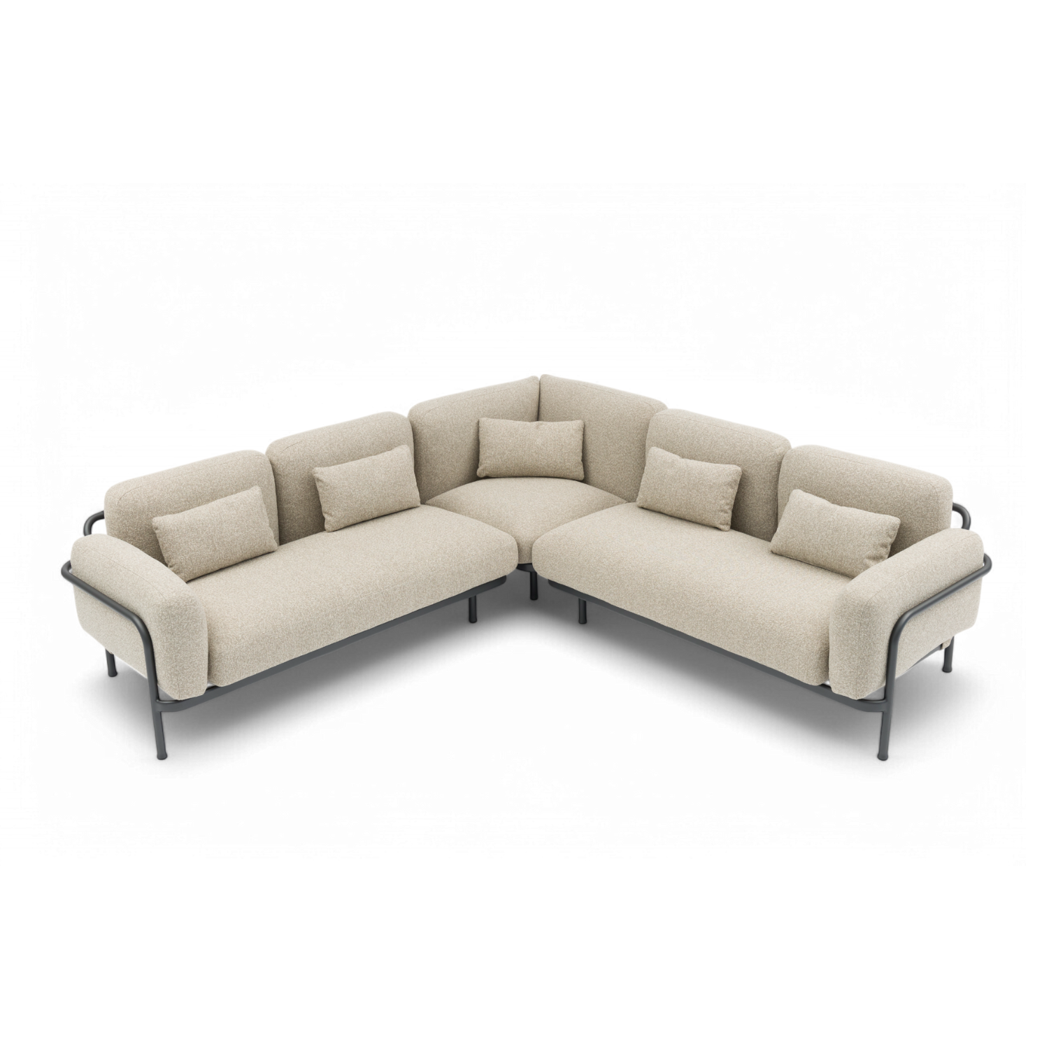 Laval Sectional - Charcoal