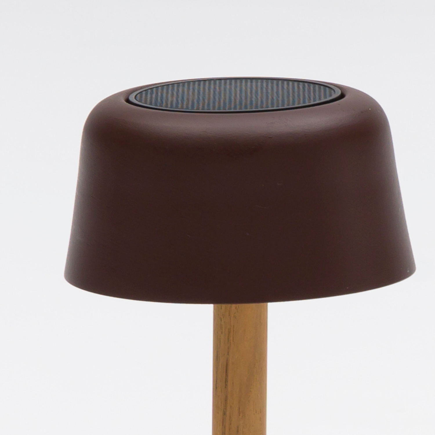 Lumiere Dome Rechargeable/Solar Lamp - Cocoa/Teak