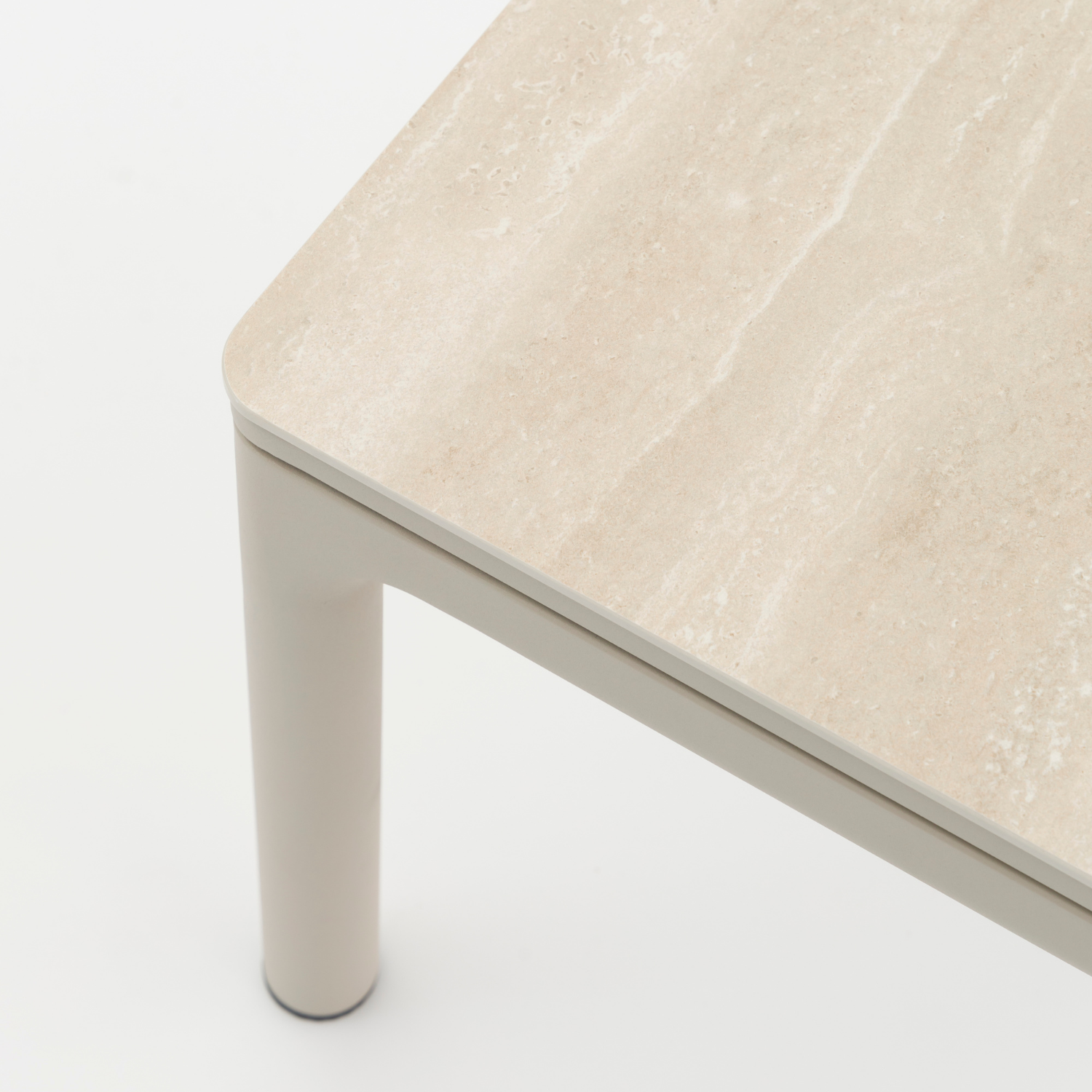 Simcoe Ceramic Side Table - Beige