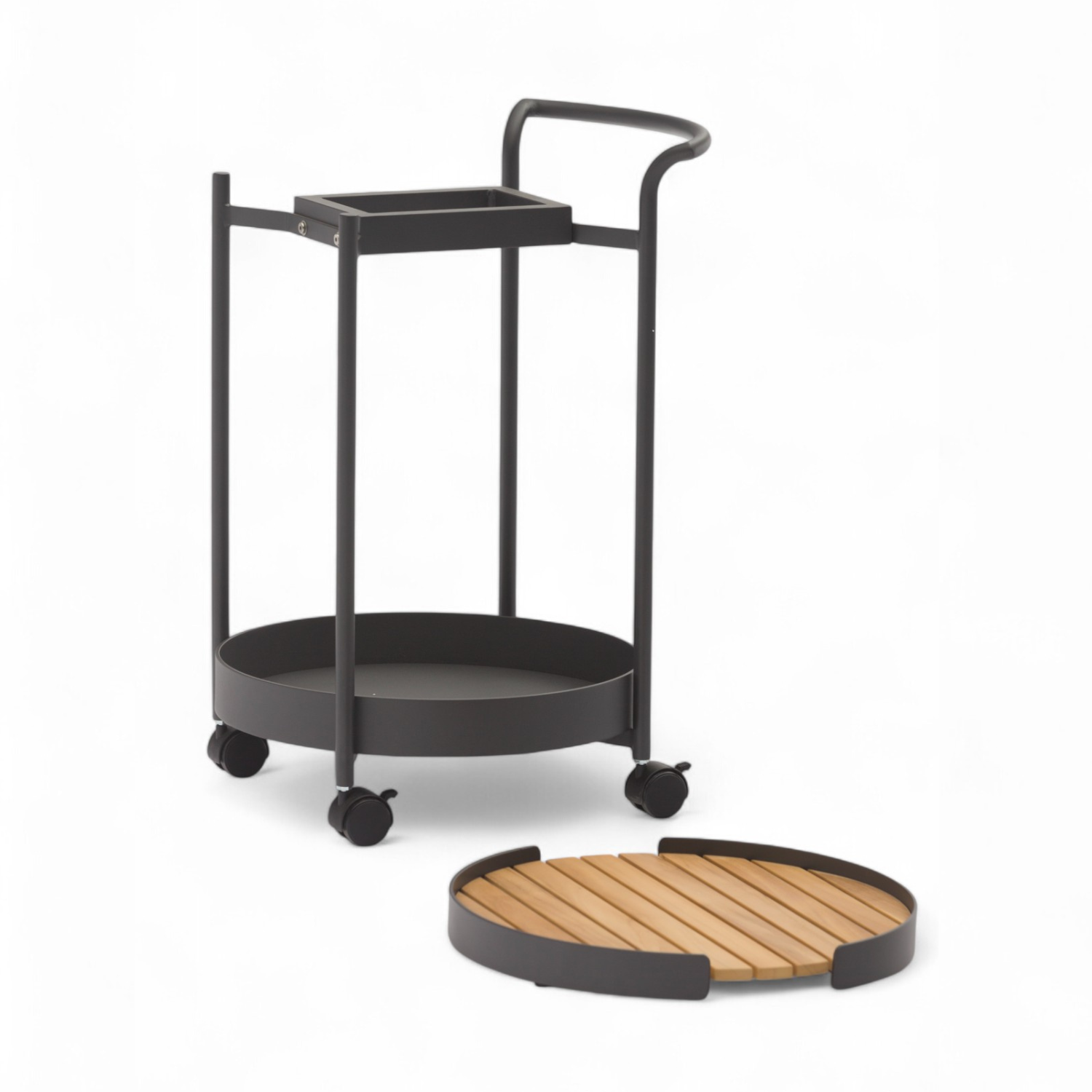 Bloom Bar Cart - Charcoal