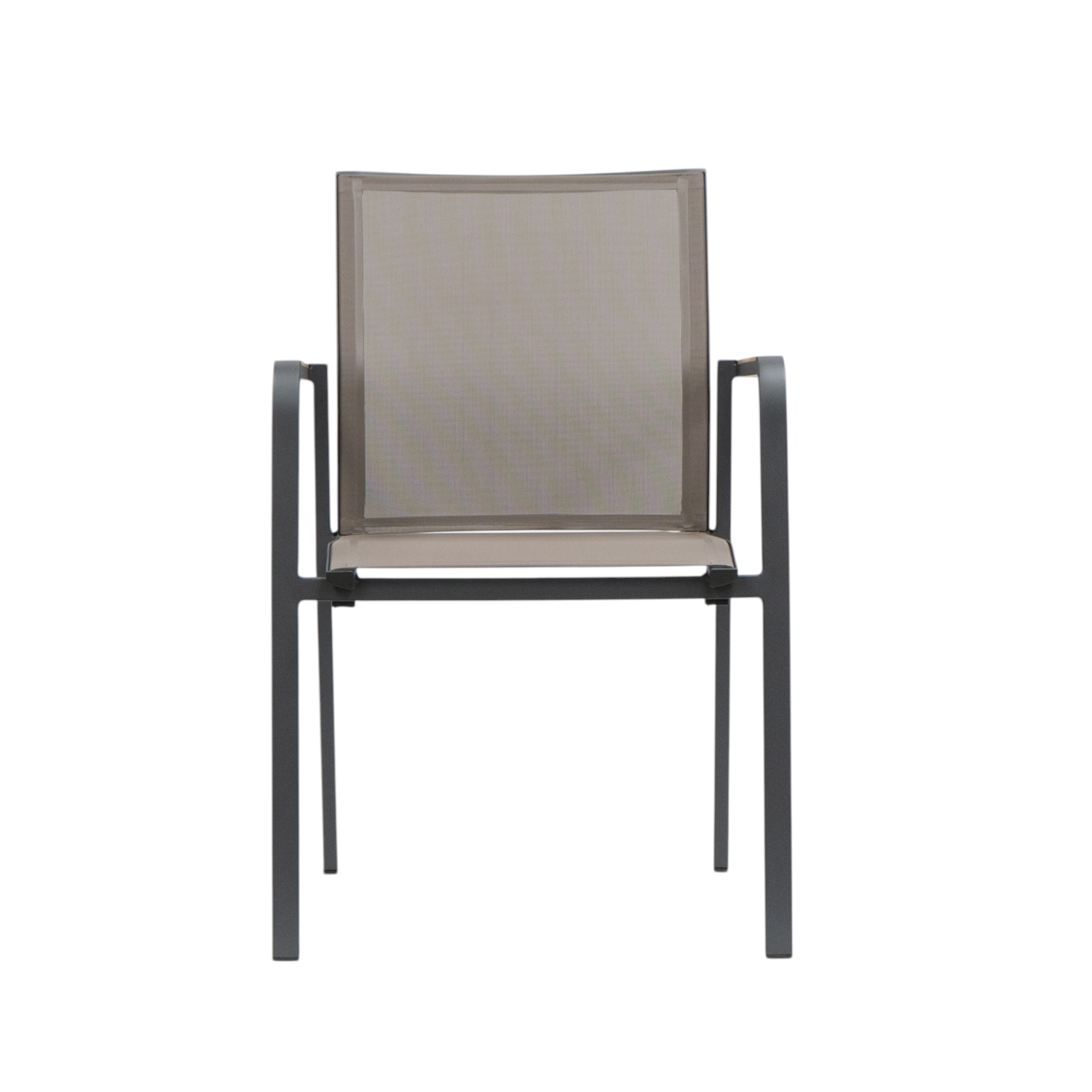 Windsor Stackable Dining Armchair - Charcoal/Moody Taupe