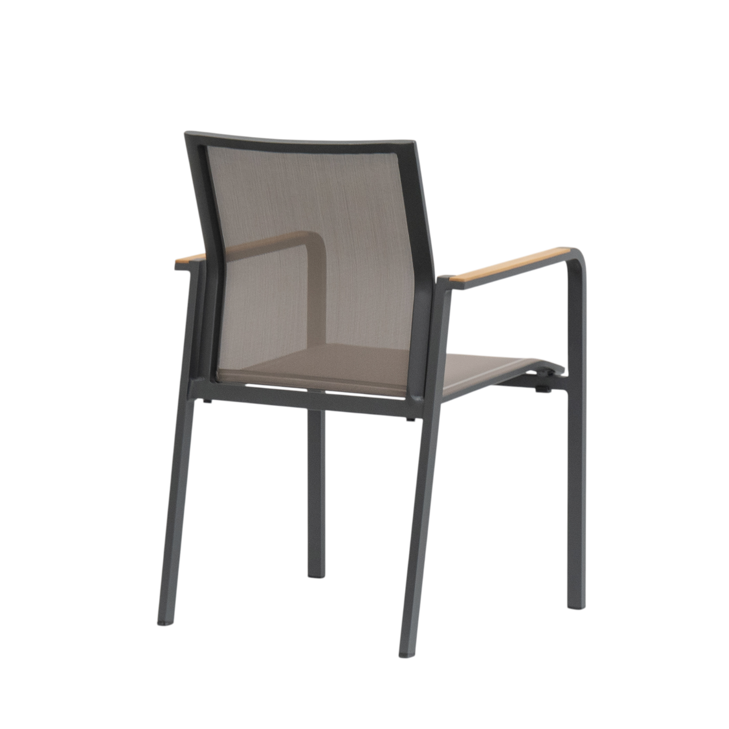 Windsor Stackable Dining Armchair - Charcoal/Moody Taupe