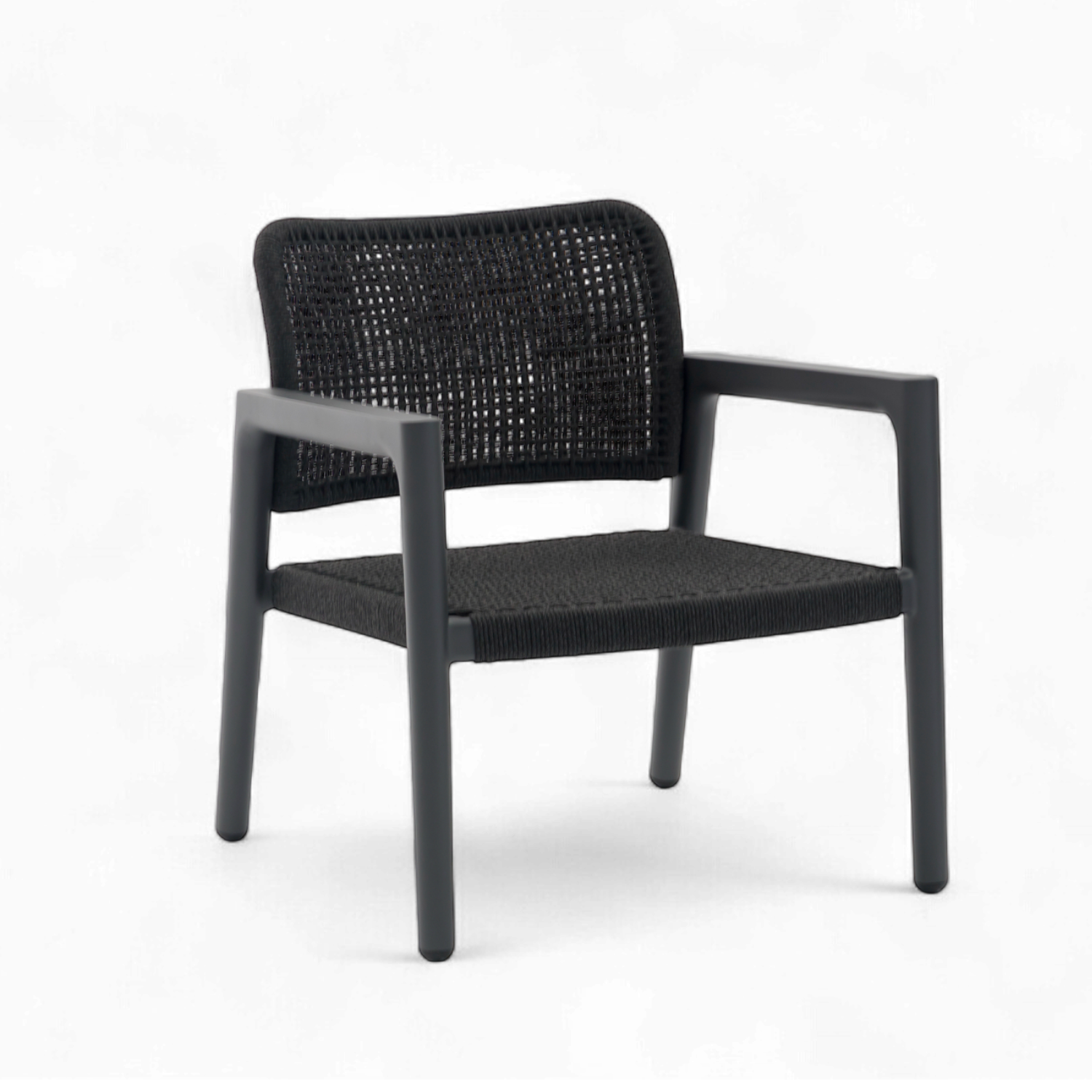 Simcoe Rope Lounge Chair - Charcoal