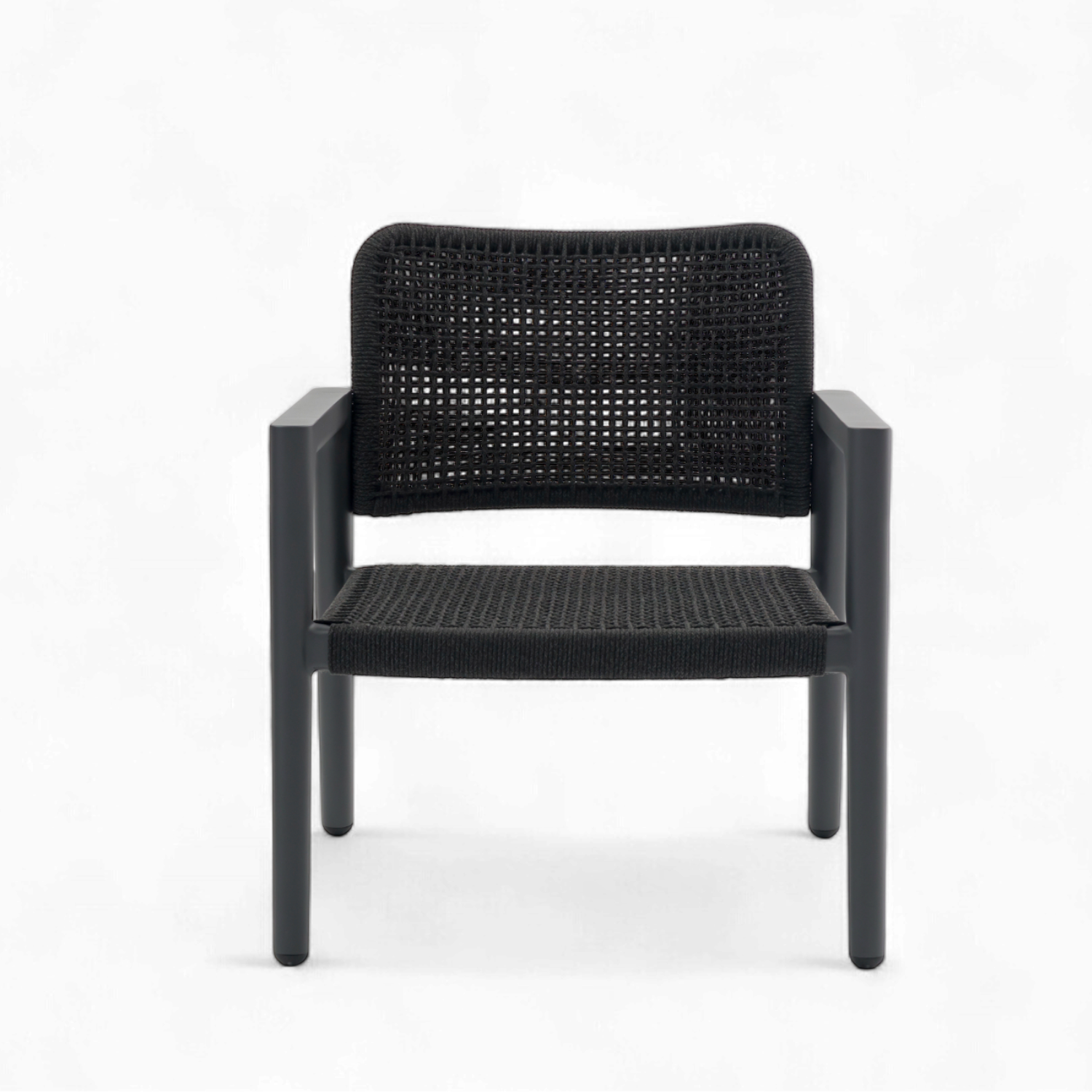 Simcoe Rope Lounge Chair - Charcoal