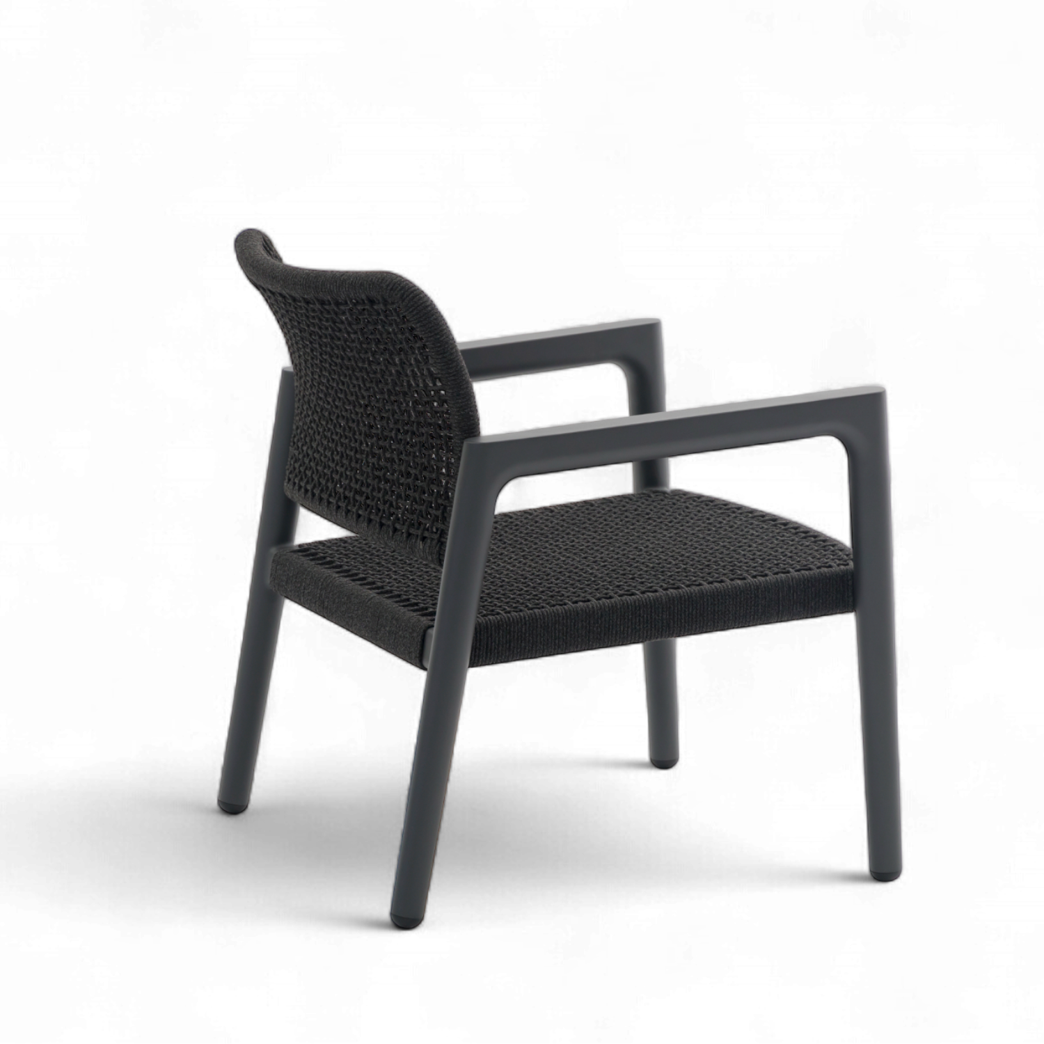 Simcoe Rope Lounge Chair - Charcoal