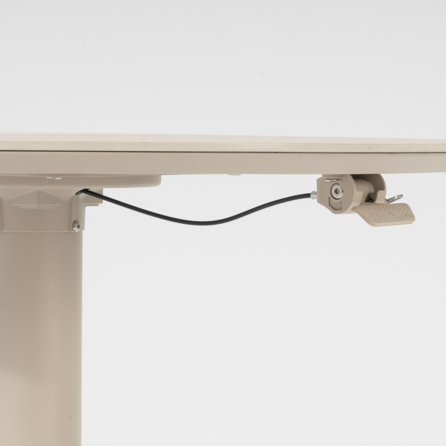 Granby Adjustable Ceramic Bistro Dining/Bar Table - Beige Travertine