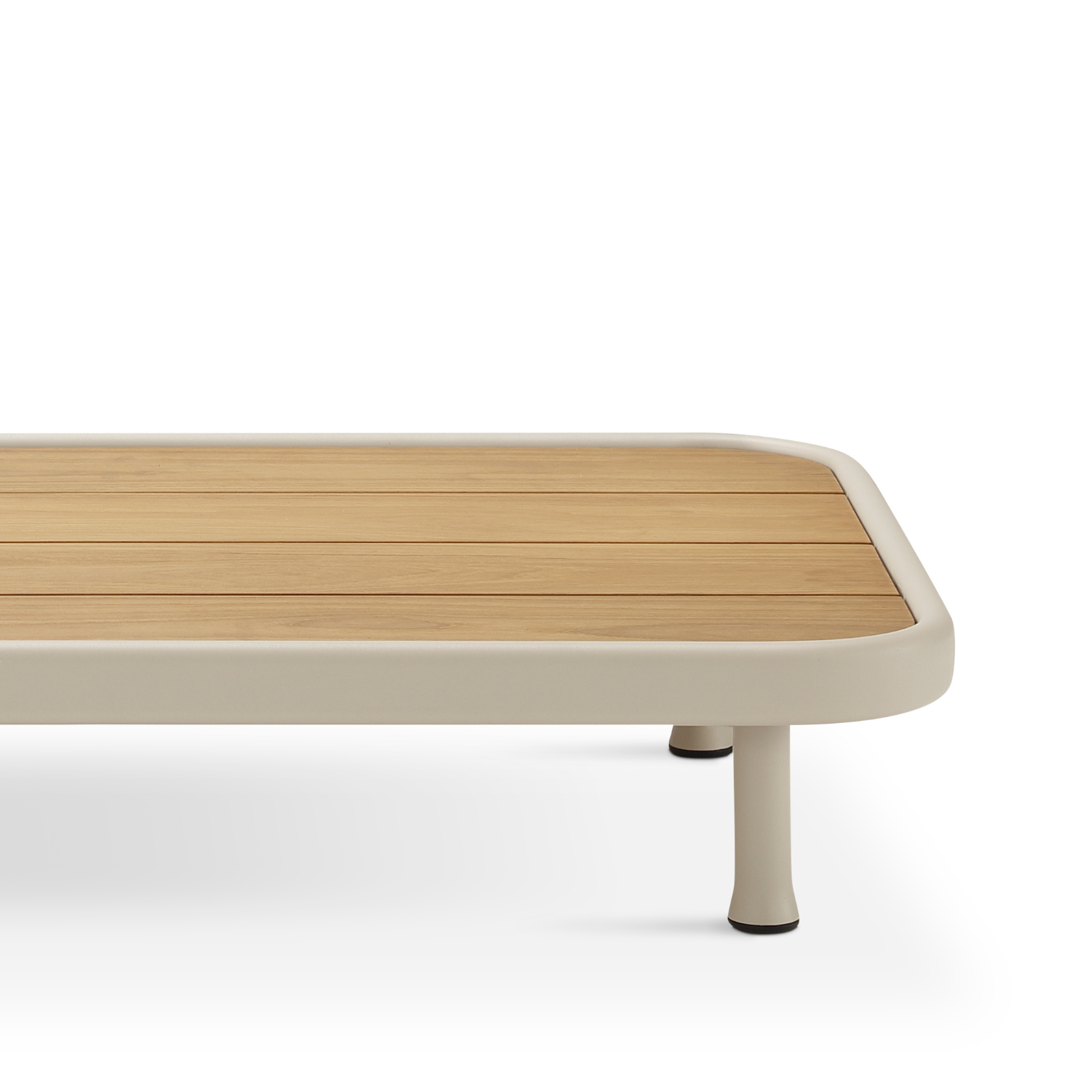 Laval Ceramic/Teak Coffee Table - Beige