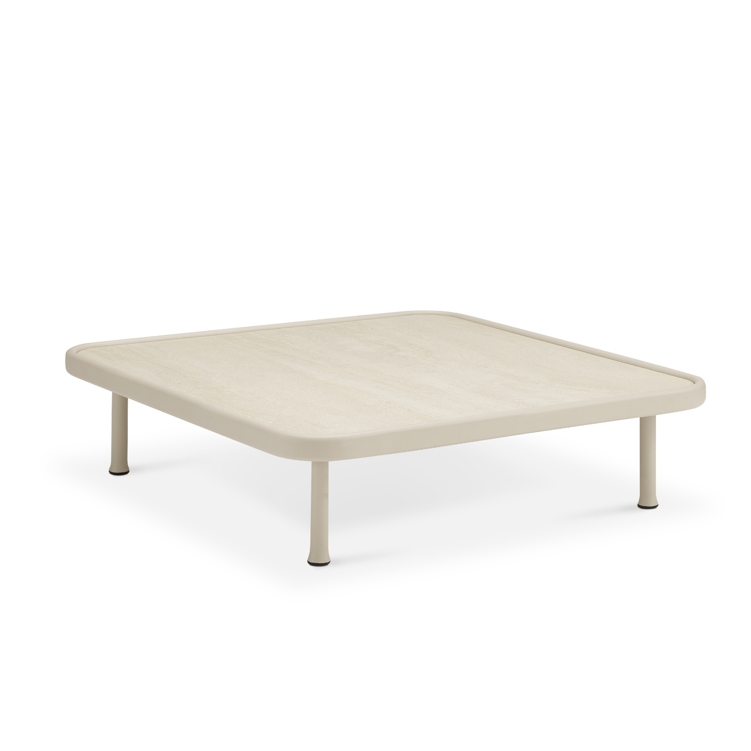 Laval Ceramic/Teak Coffee Table - Beige