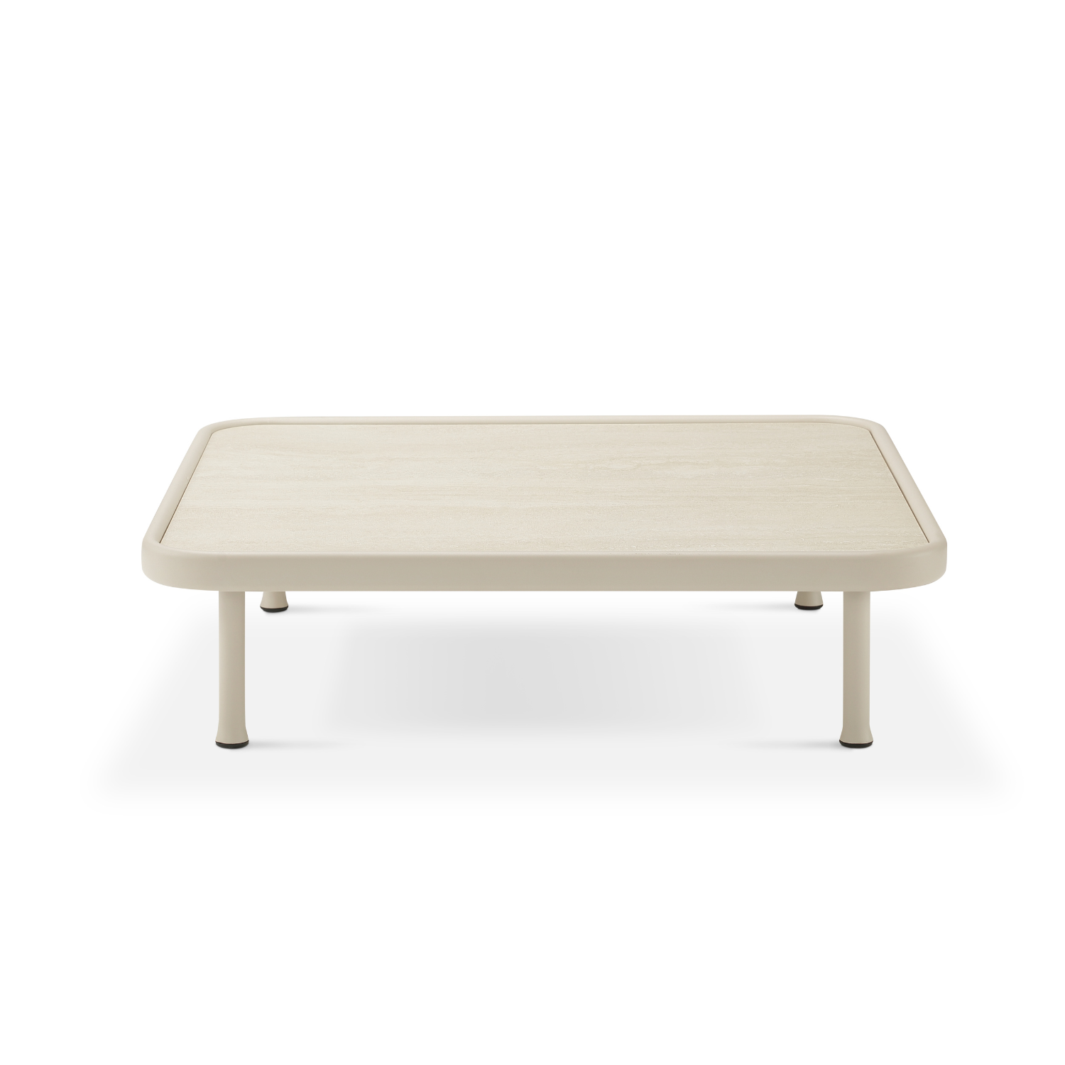 Laval Ceramic/Teak Coffee Table - Beige