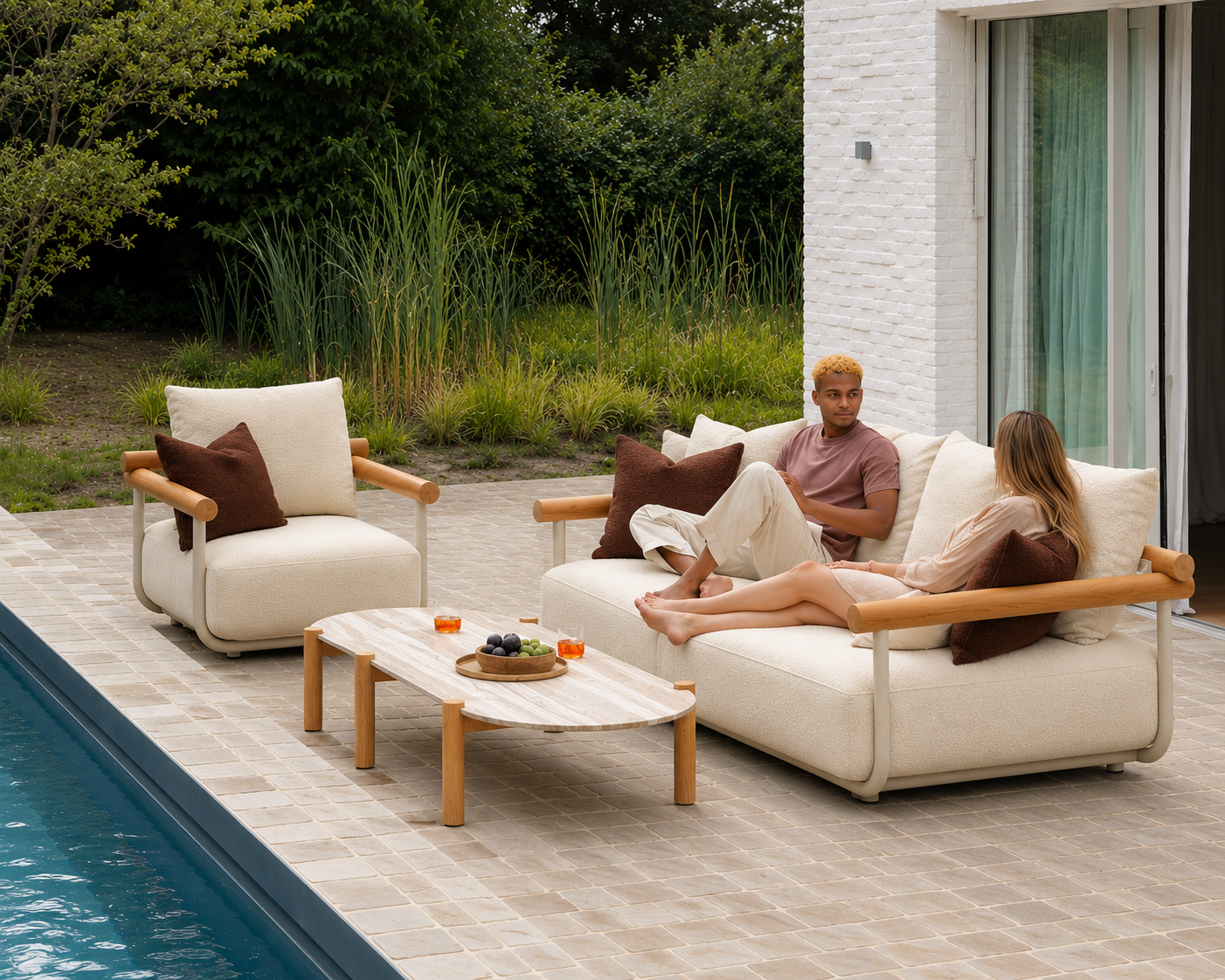 Plume Lounge Chair - Beige