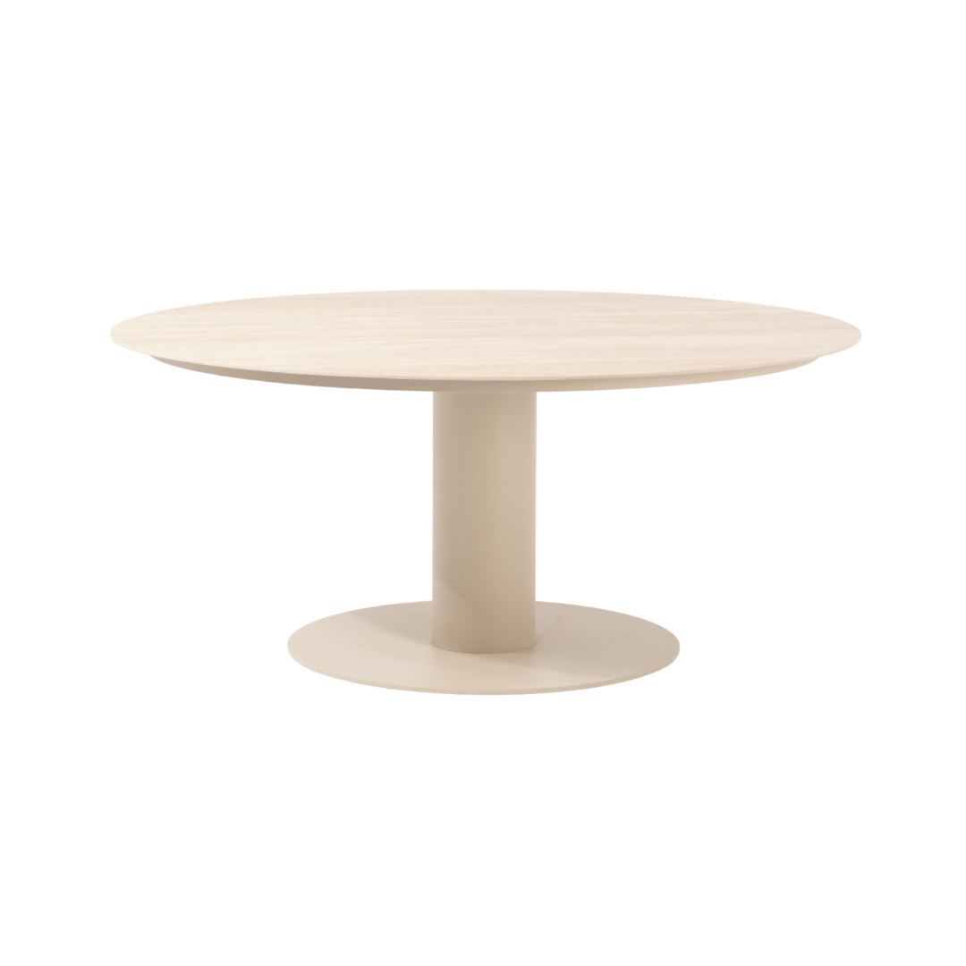 Granby Ceramic Chat Table - Beige