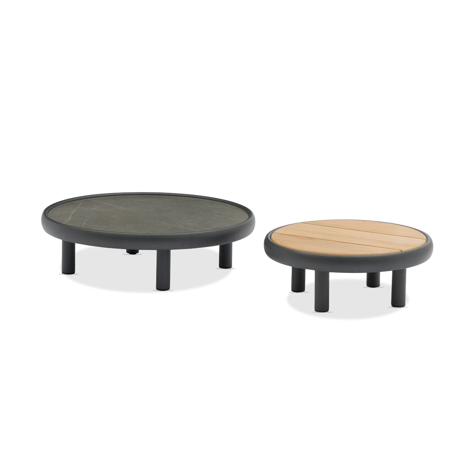 Bondi Charcoal Round Coffee Tables