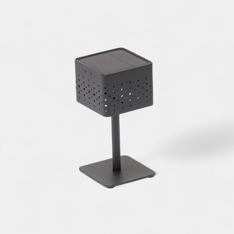 Beams Charcoal Solar Outdoor Table Lamp