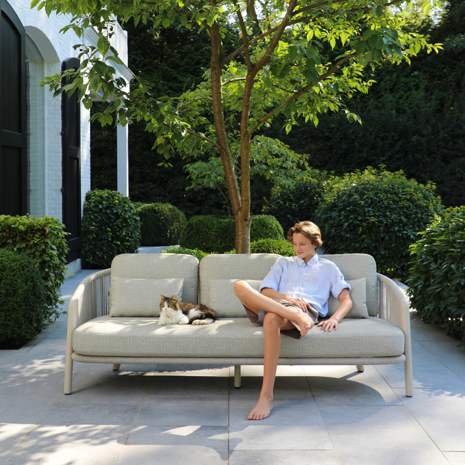Alta II Outdoor Beige Sofa
