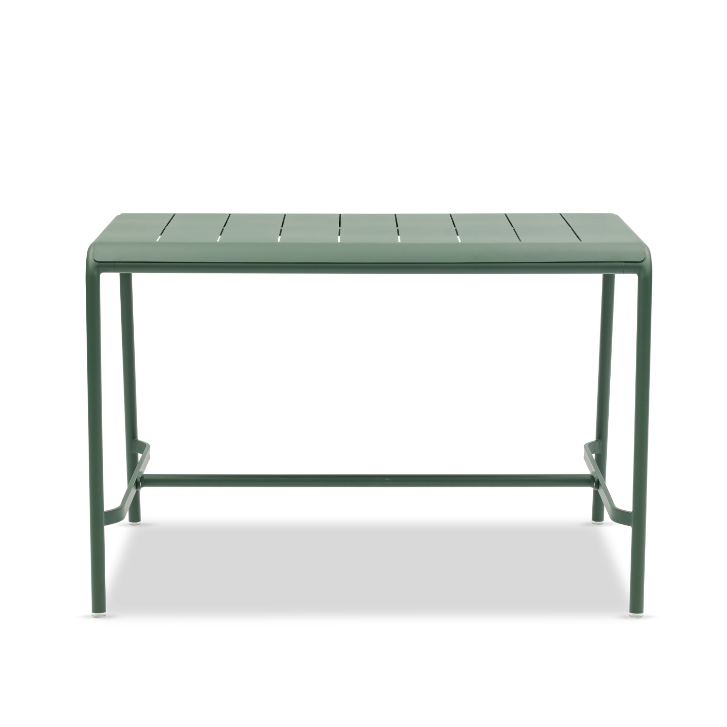 Davenport Rectangular Bar Table w/ Ice Bucket - Dark Green