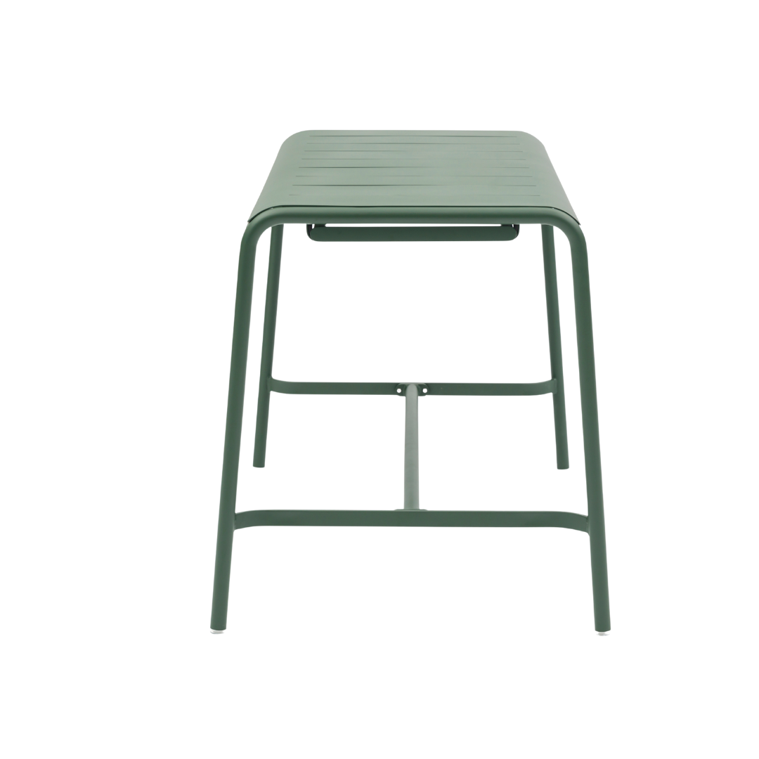 Davenport Rectangular Bar Table w/ Ice Bucket - Dark Green