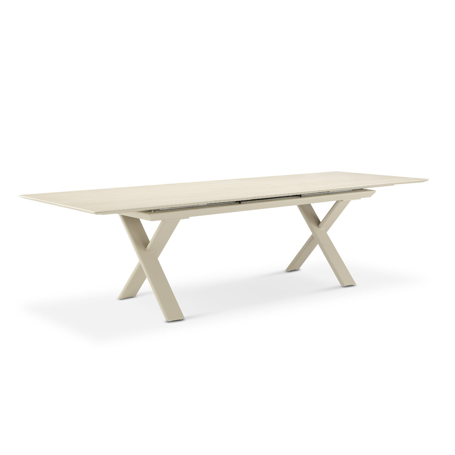 Largo Beige Ceramic Extension Table