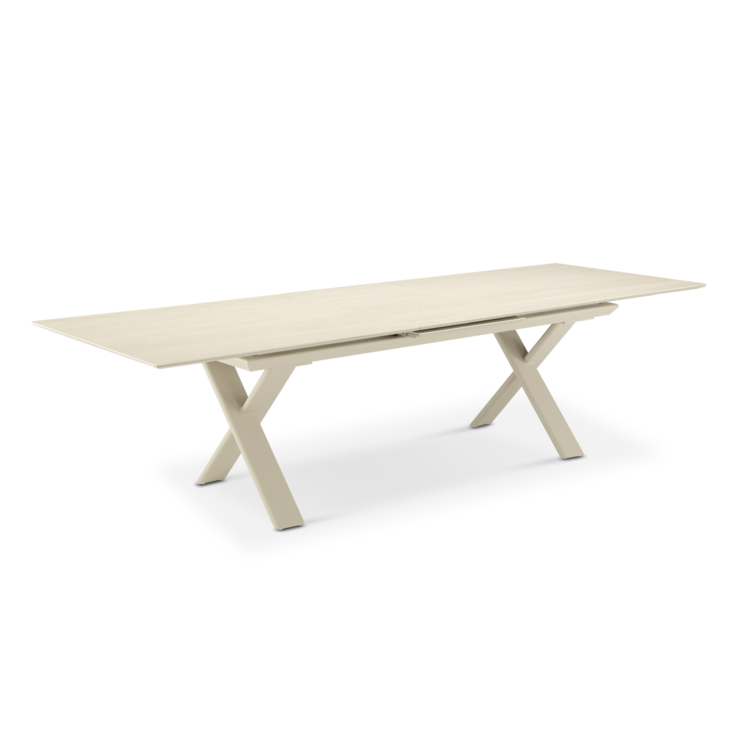 Largo Beige Ceramic Extension Table
